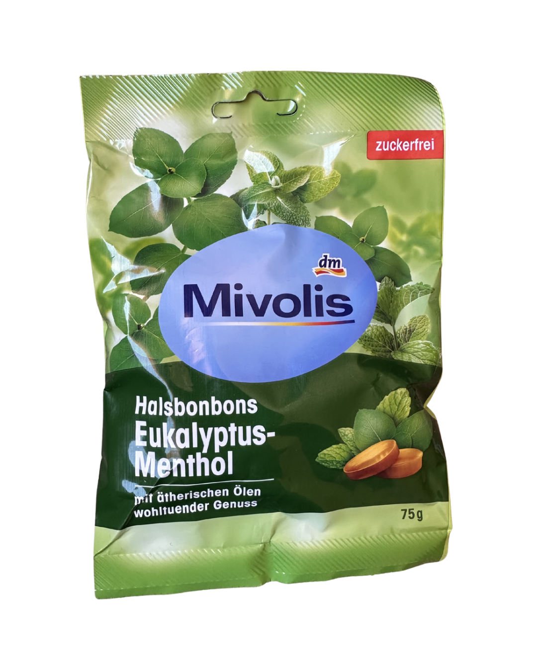 Pastilles Gorge Eucalyptus Menthol Sans Sucre 75g -أقراص الحلق بالأوكالبتوس والمنتول بدون سكر