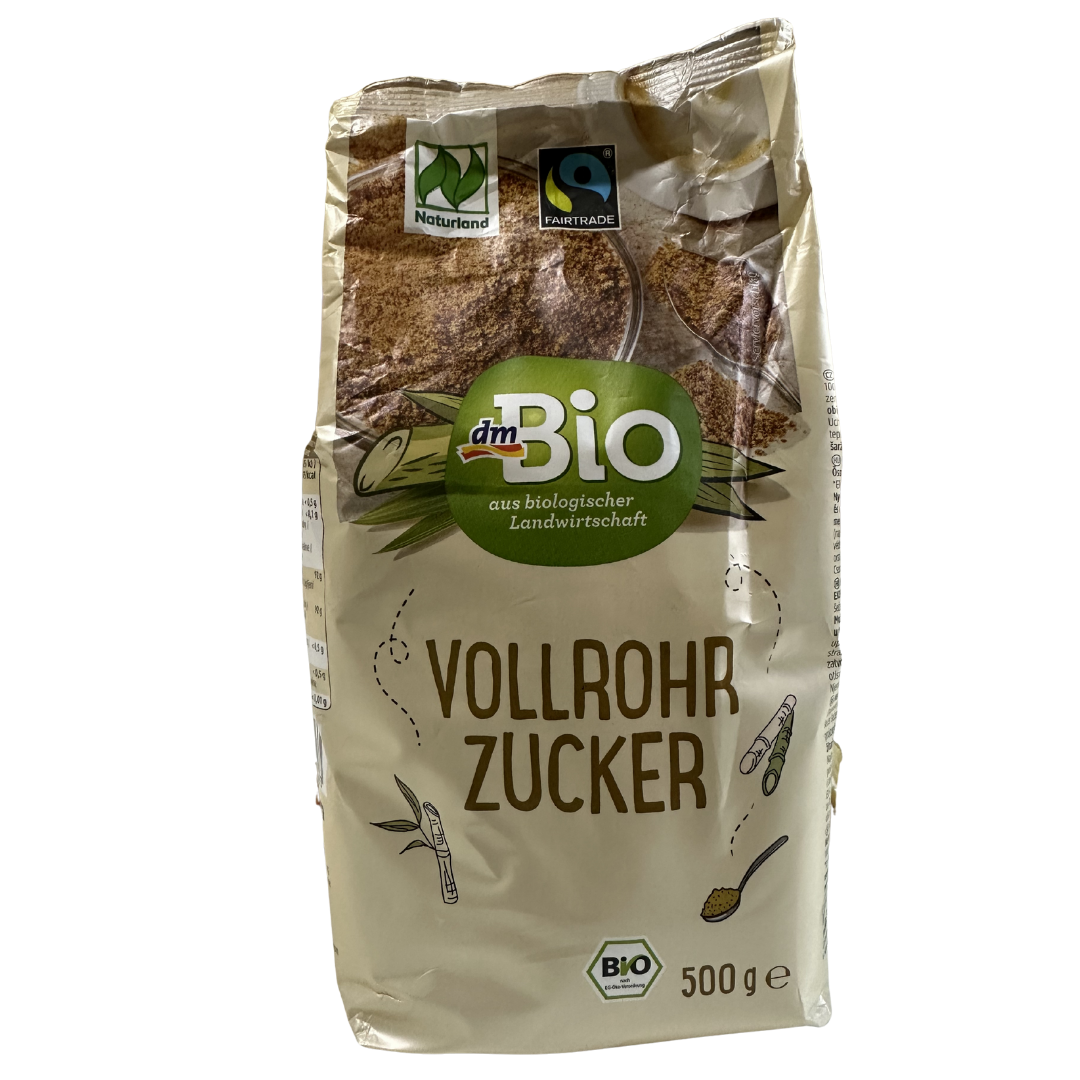 Sucre de Canne Intégral Bio Non Raffiné & Fairtrade 500g سكر قصب السكر الكامل العضوي