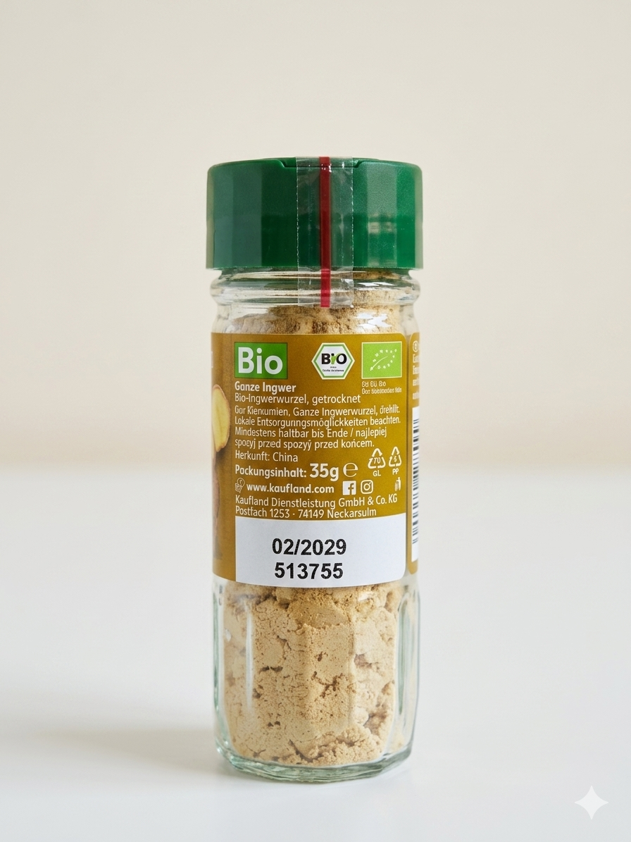 Gingembre Moulu Biologique 35g زنجبيل عضوي !"