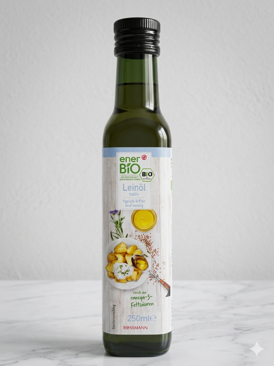 Huile de Lin Vierge Bio Pressée à Froid 250ml riche en omega 3 زيت بذور الكتان العضوي المعصور على البارد