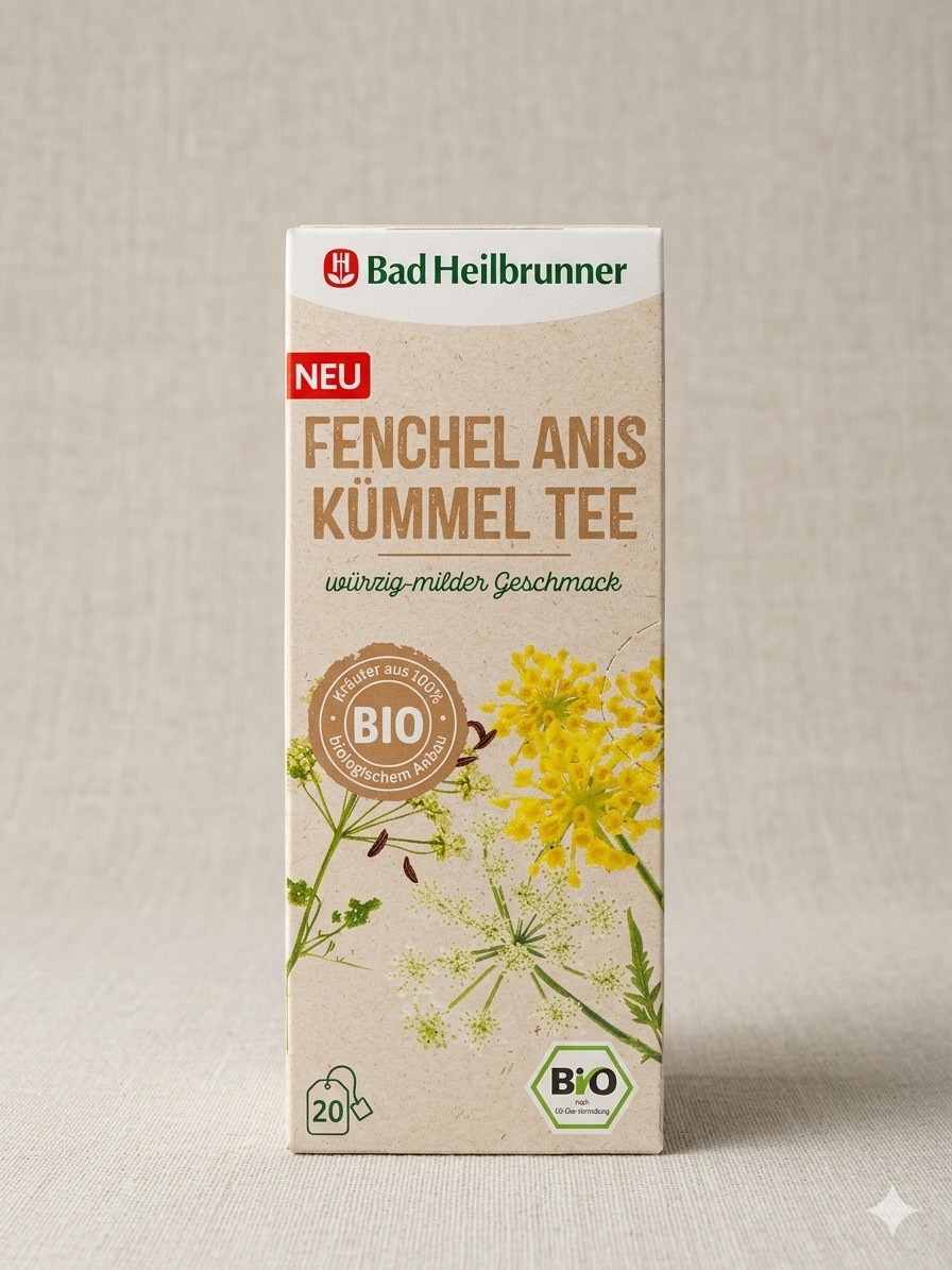 Tisane Bio Fenouil, Anis et Carvi 20 Sachets شاي عشبي عضوي مزيج النافع و نجمة أنيس والكروية