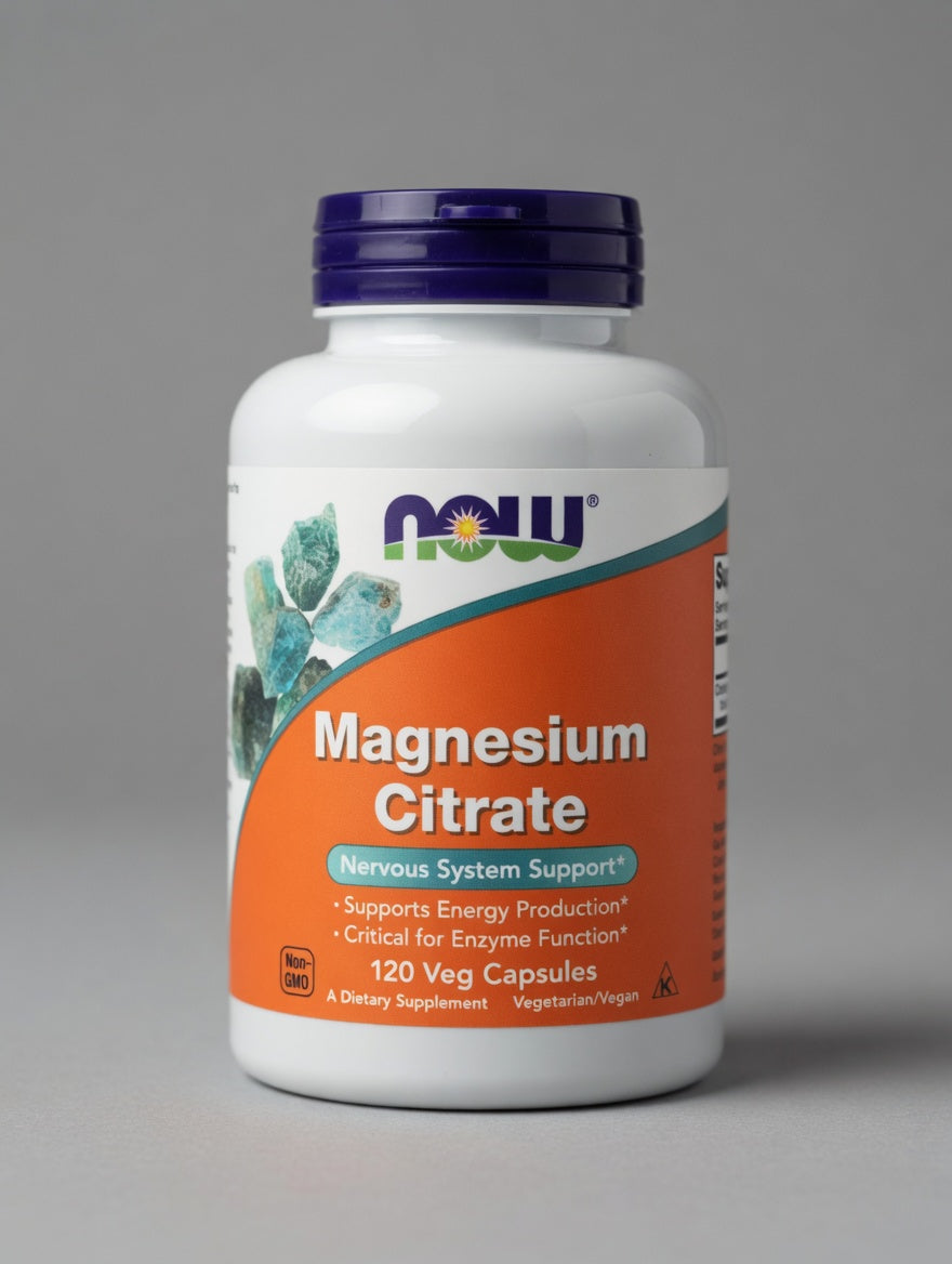 Magnésium citrate 400 mg 120 Capsules Soutien du Système Nerveux et Énergie كبسولات المغنيسيوم سترات دعم فائق للجهاز العصبي وإنتاج الطاقة