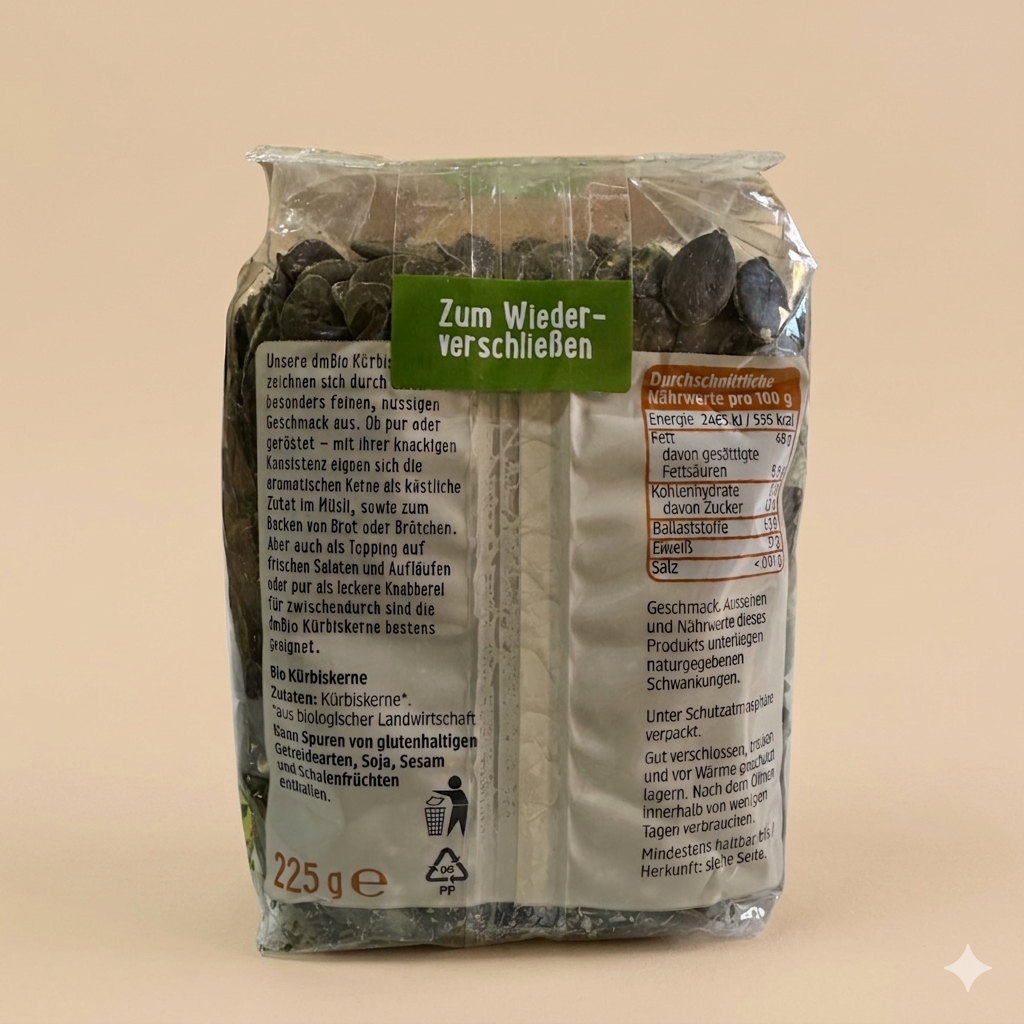 Graines de Courge Bio - Origine Autriche - Ultra Riches en Protéines - 225g- بذور اليقطين العضوية