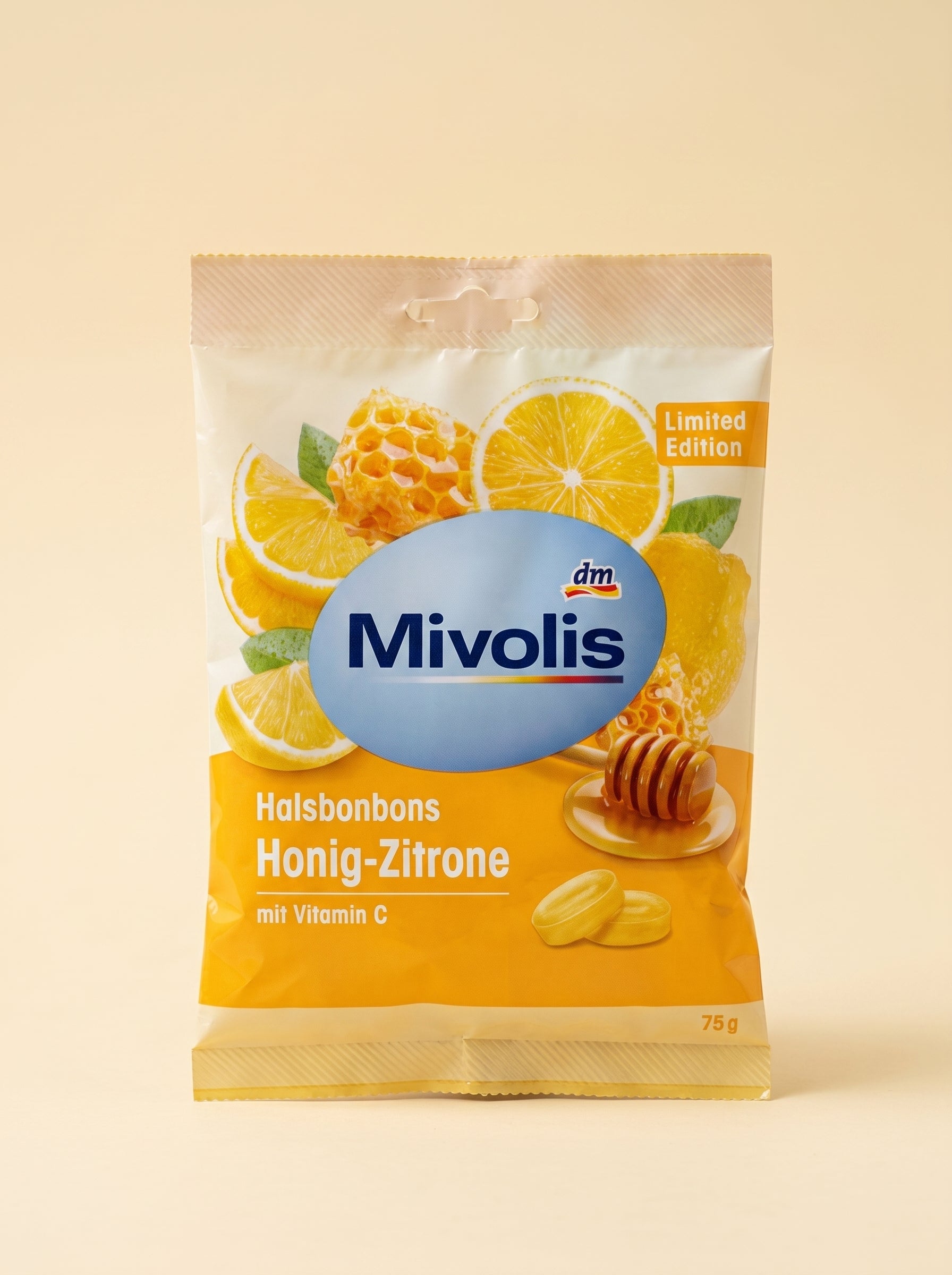 Pastilles Gorge Miel Citron Vitamine C 75g - أقراص الحلق بالعسل والليمون