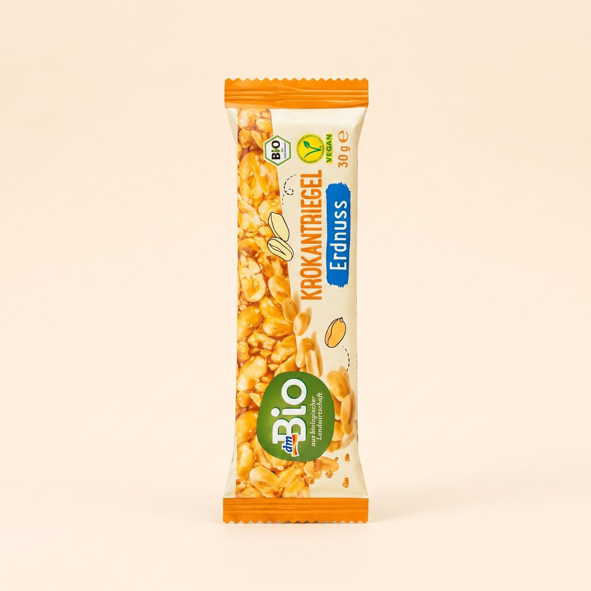 Barre Croustillante à la Cacahuète Bio 30g لوح الفول السوداني المقرمش العضوي