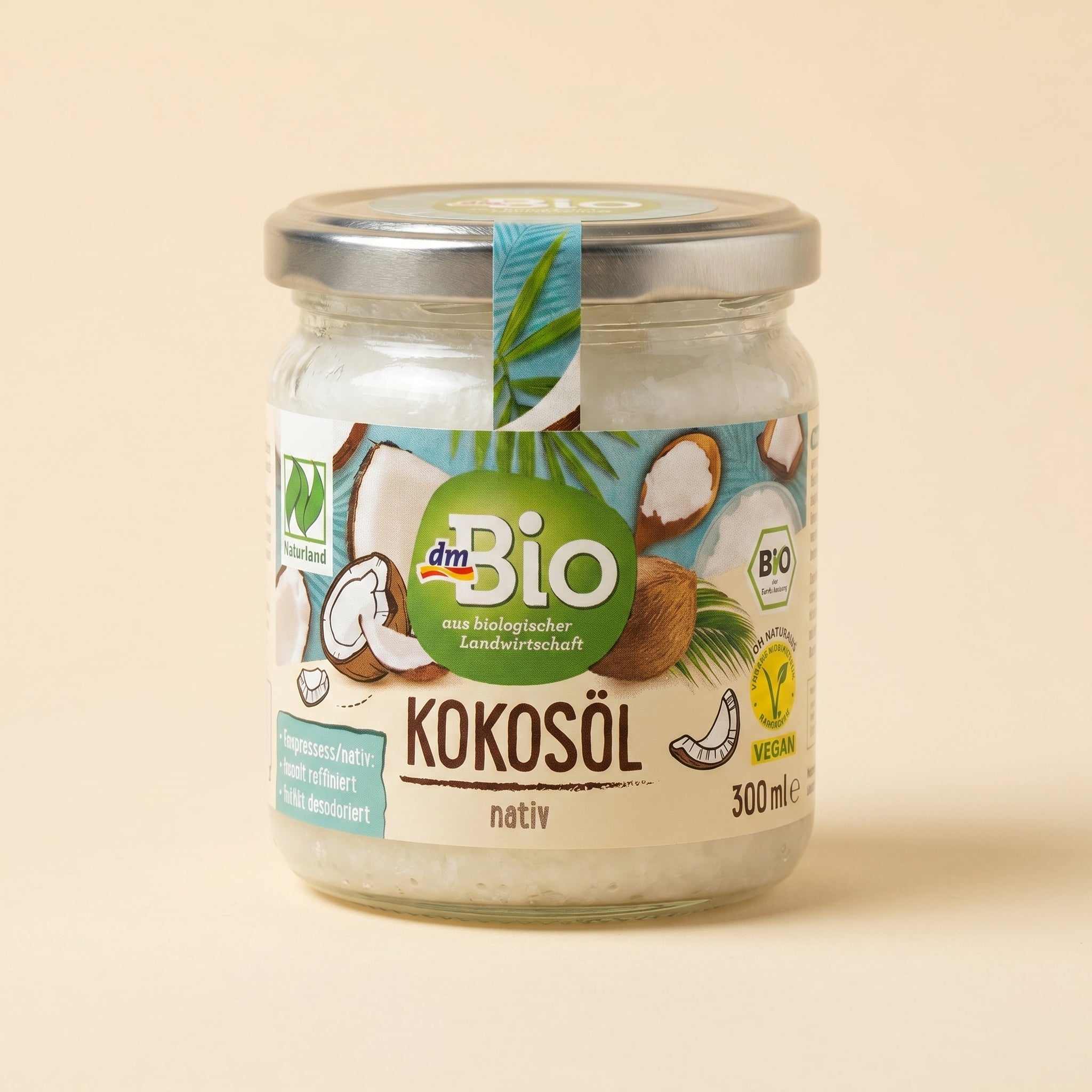 Huile de Coco Bio Native 300g – زيت جوز الهند العضوي بارد وطبيعي