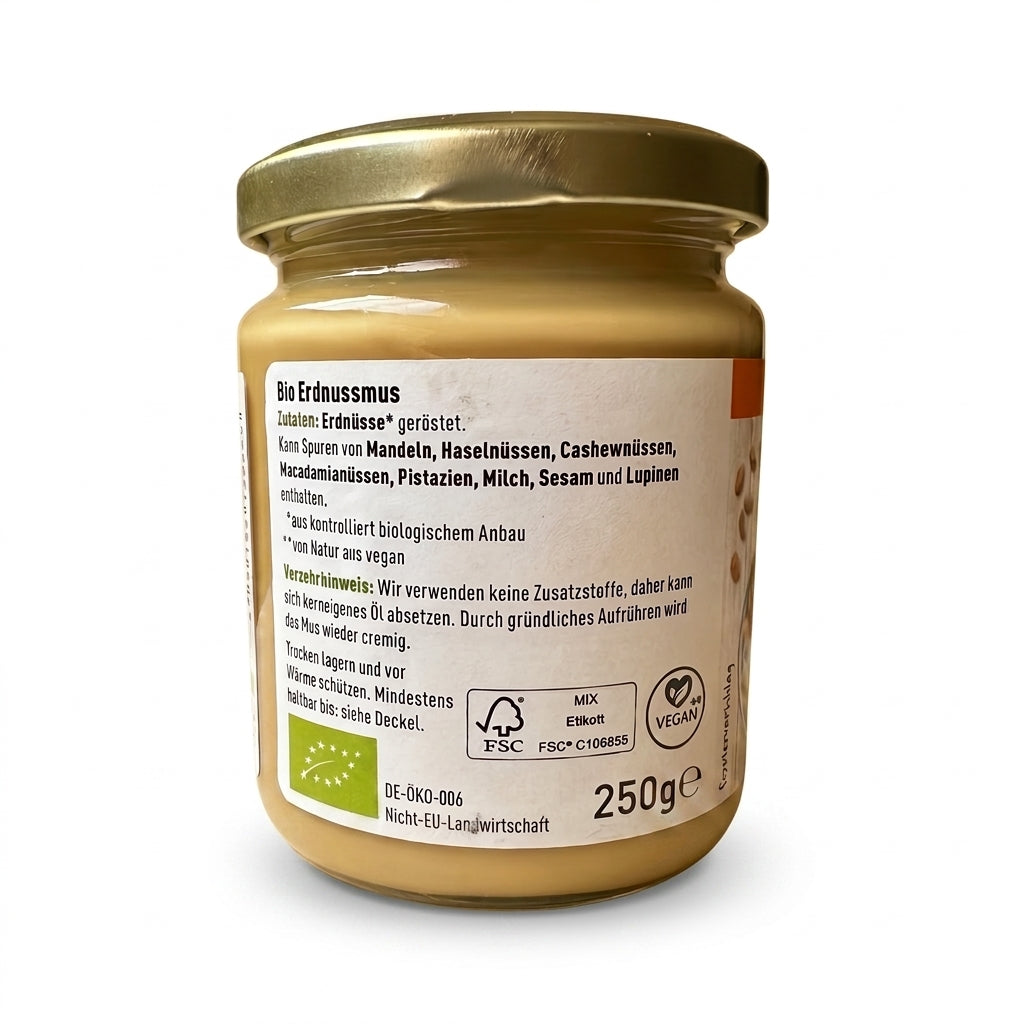 Beurre de Cacahuètes Bio 100% – زبدة الفول السوداني العضوية 100% طبيعية