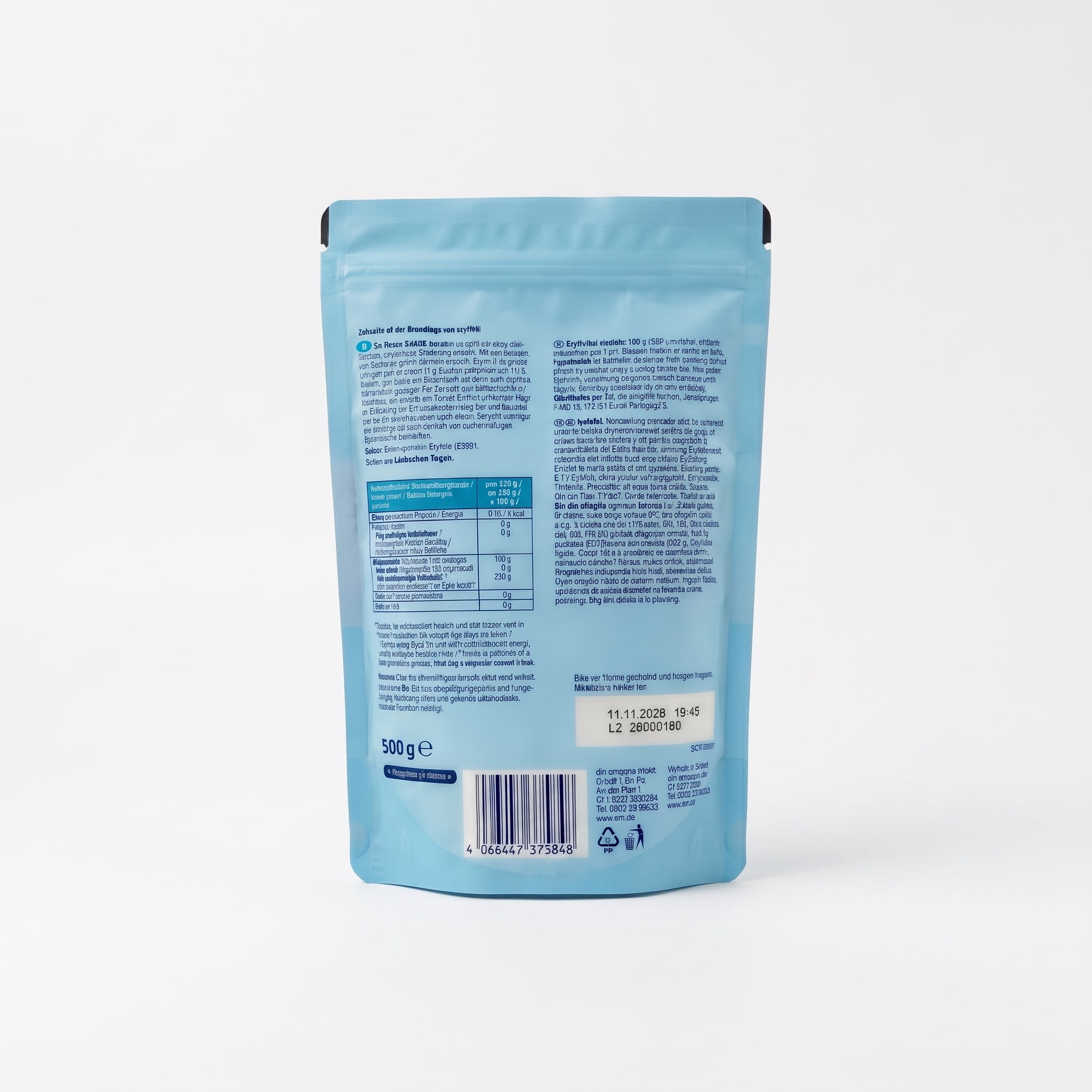 Érythritol 500g Sucre Zéro Calorie سكر إريثريتول طبيعي خالي من السعرات الحرارية