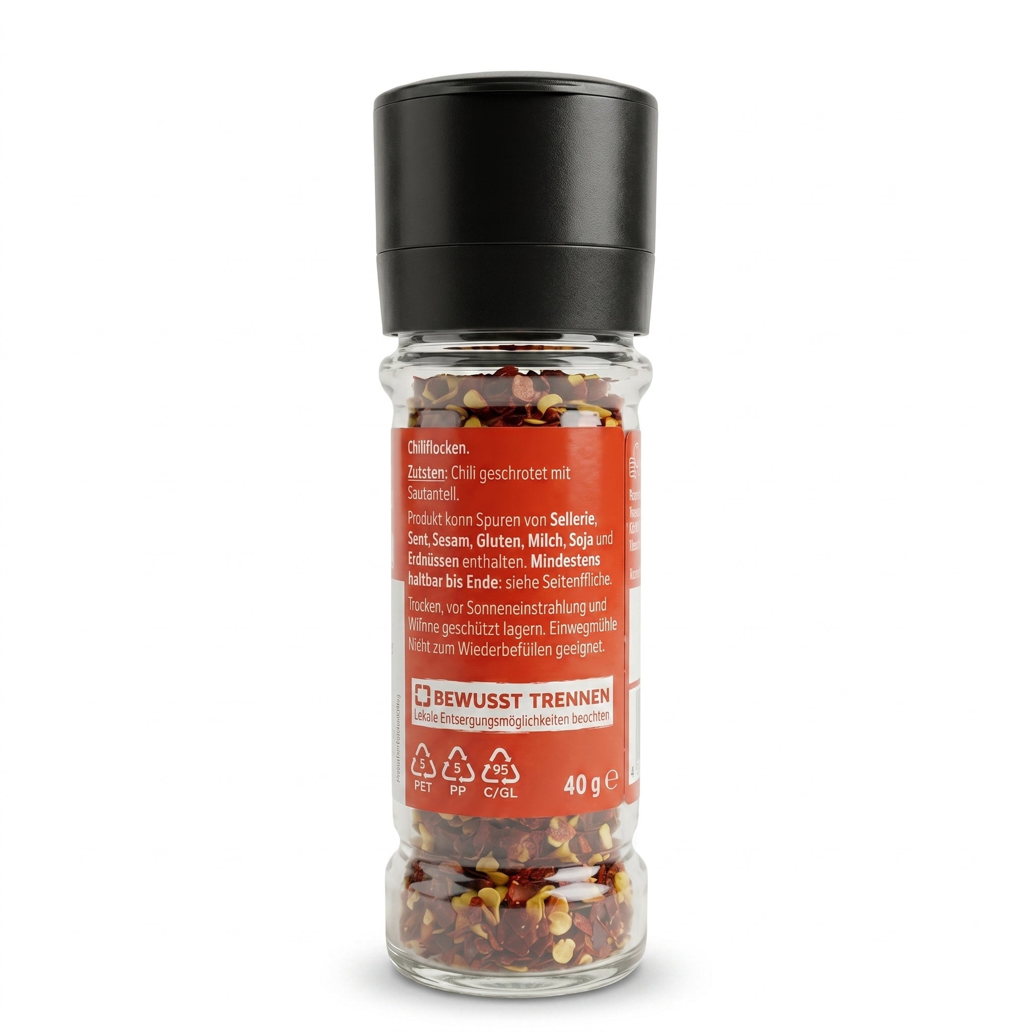 Chilli flex avec Moulin Intégré 40g شطة حارة بمطحنة مدمجة