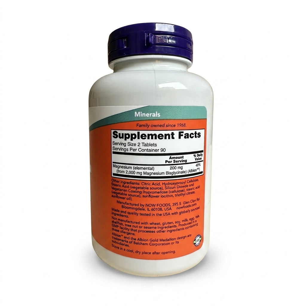 Magnesium Glycinate 180 comprimés – مغنيسيوم غليسينات