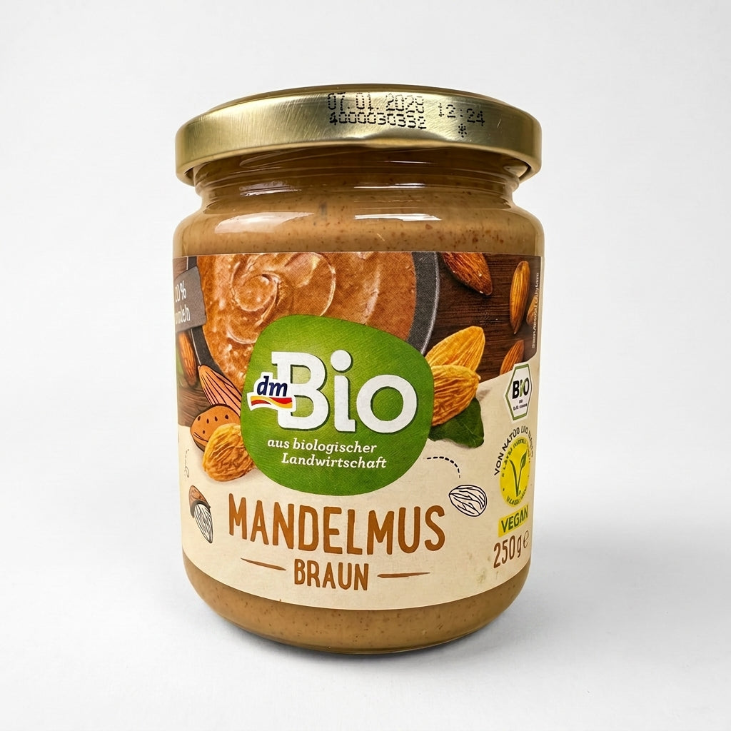 Beurre d'Amandes Complètes grillées Bio – زبدة اللوز المحمر مع القشر العضوية