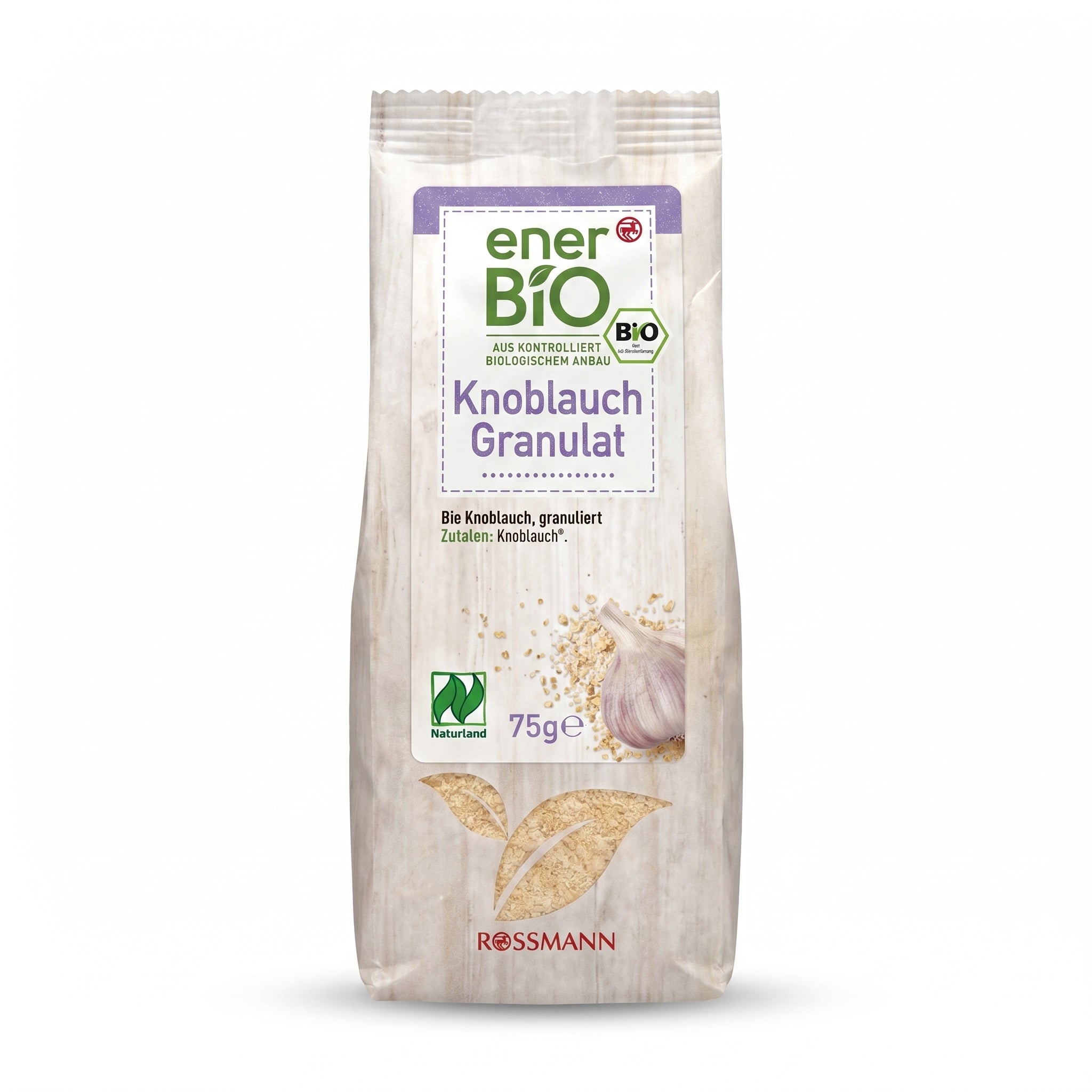 enerBiO Knoblauch Granulat – Ail Granulé Bio 75g | Saveur Intense & Pratique - ثوم حبيبات عضوي 75 جرام | إنر بيو | توابل بيو