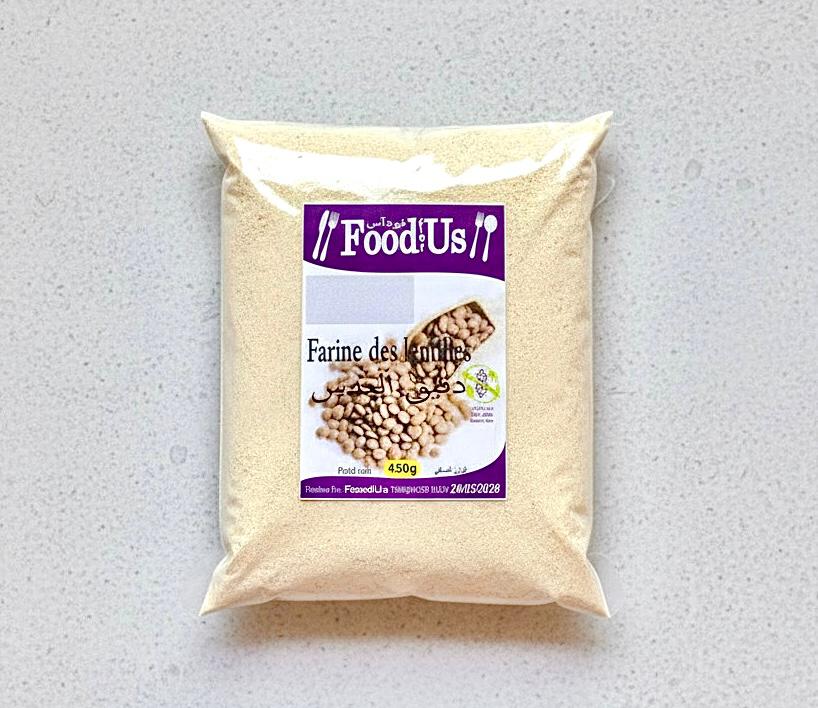 Farine de Lentilles vert Naturelle -دقيق العدس