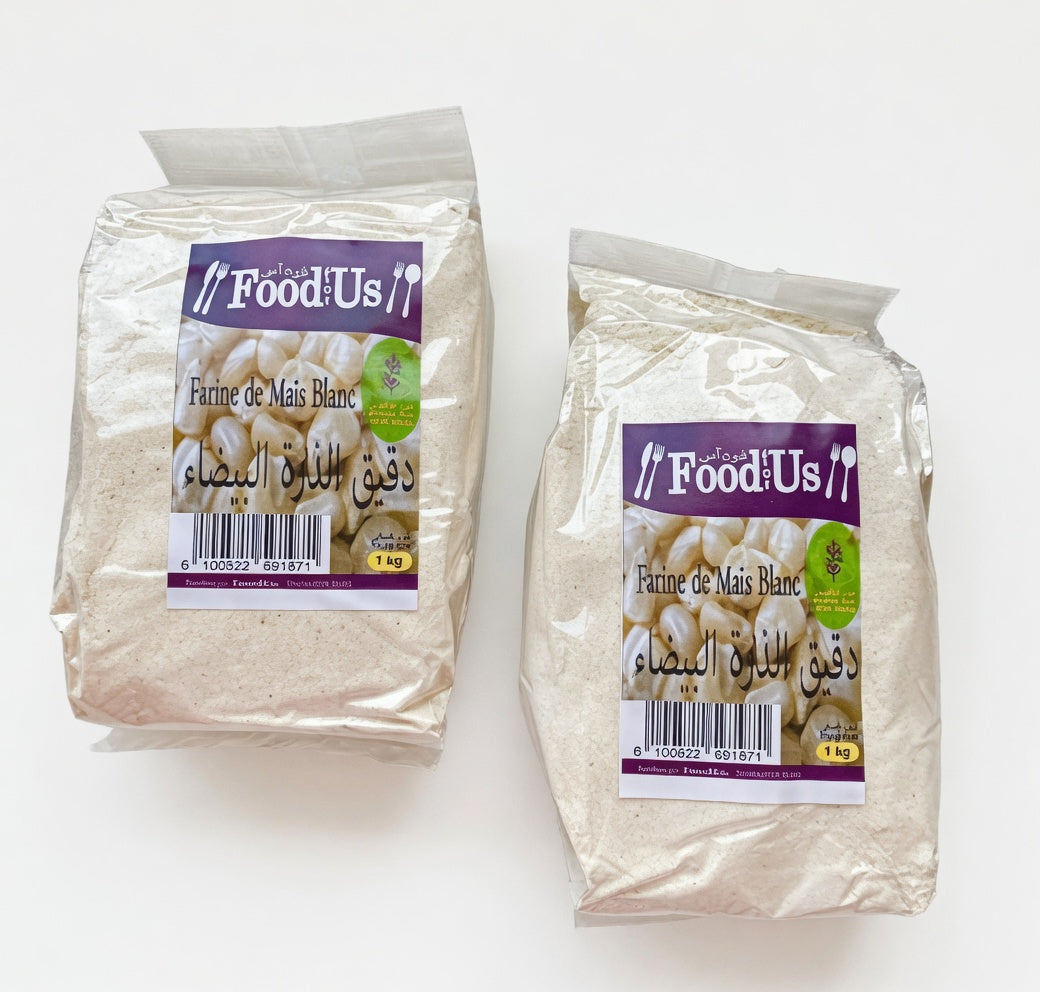 Farine de Maïs Blanc Sans Gluten 1kg دقيق الذرة البيضاء