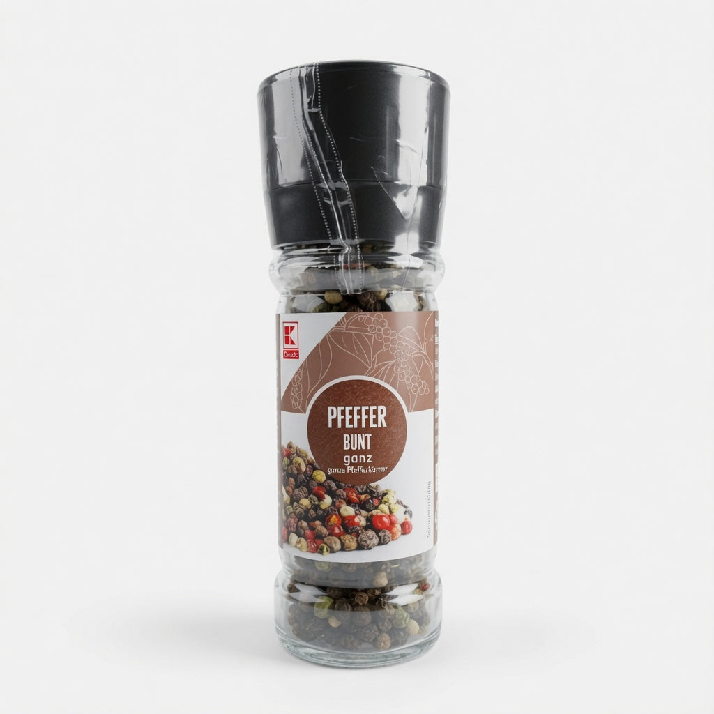 Poivres en Grains 4 Saveurs moulin intégré 50g فلفل ملون بمطحنة مدمجة