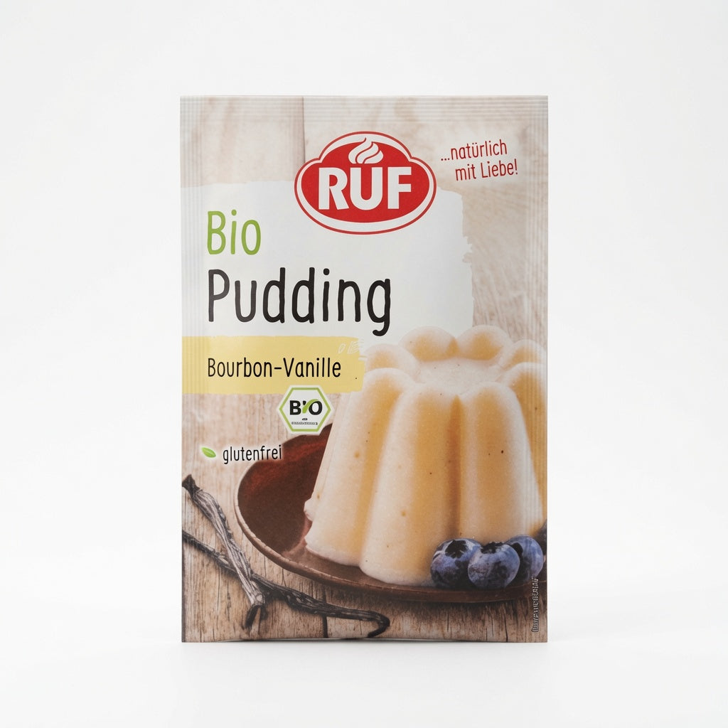 RUF Bio Pudding Bourbon Vanille 2 sachets de 40g – بودينغ الفانيليا العضوي