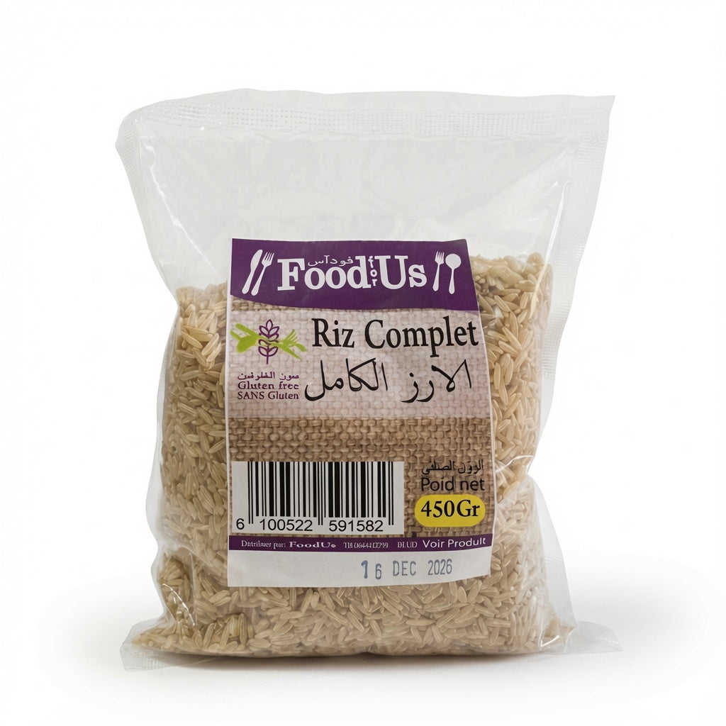 Riz Complet Sans Gluten 1 kg- الأرز الكامل الخالي من الغلوتين