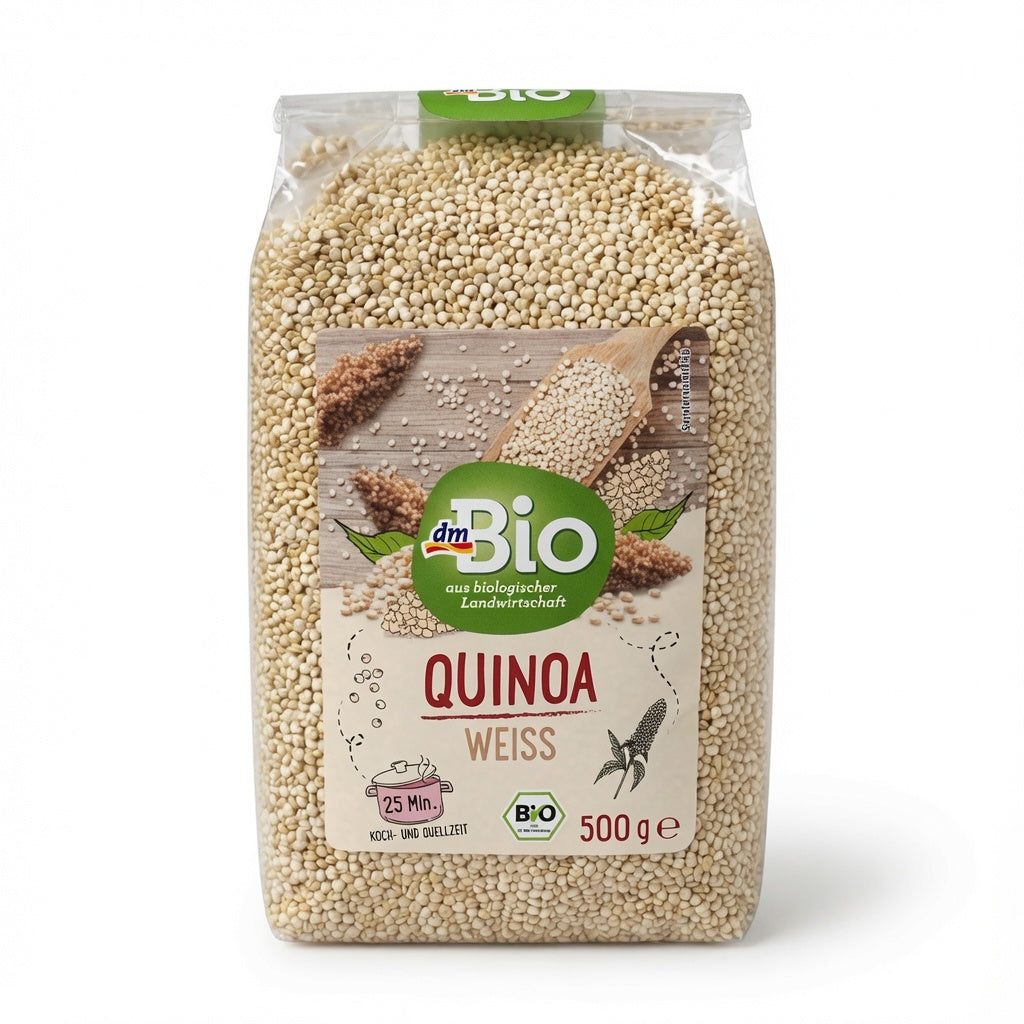Quinoa Blanc Bio 500g – الكينوا البيضاء العضوية غنية بالبروتين والألياف