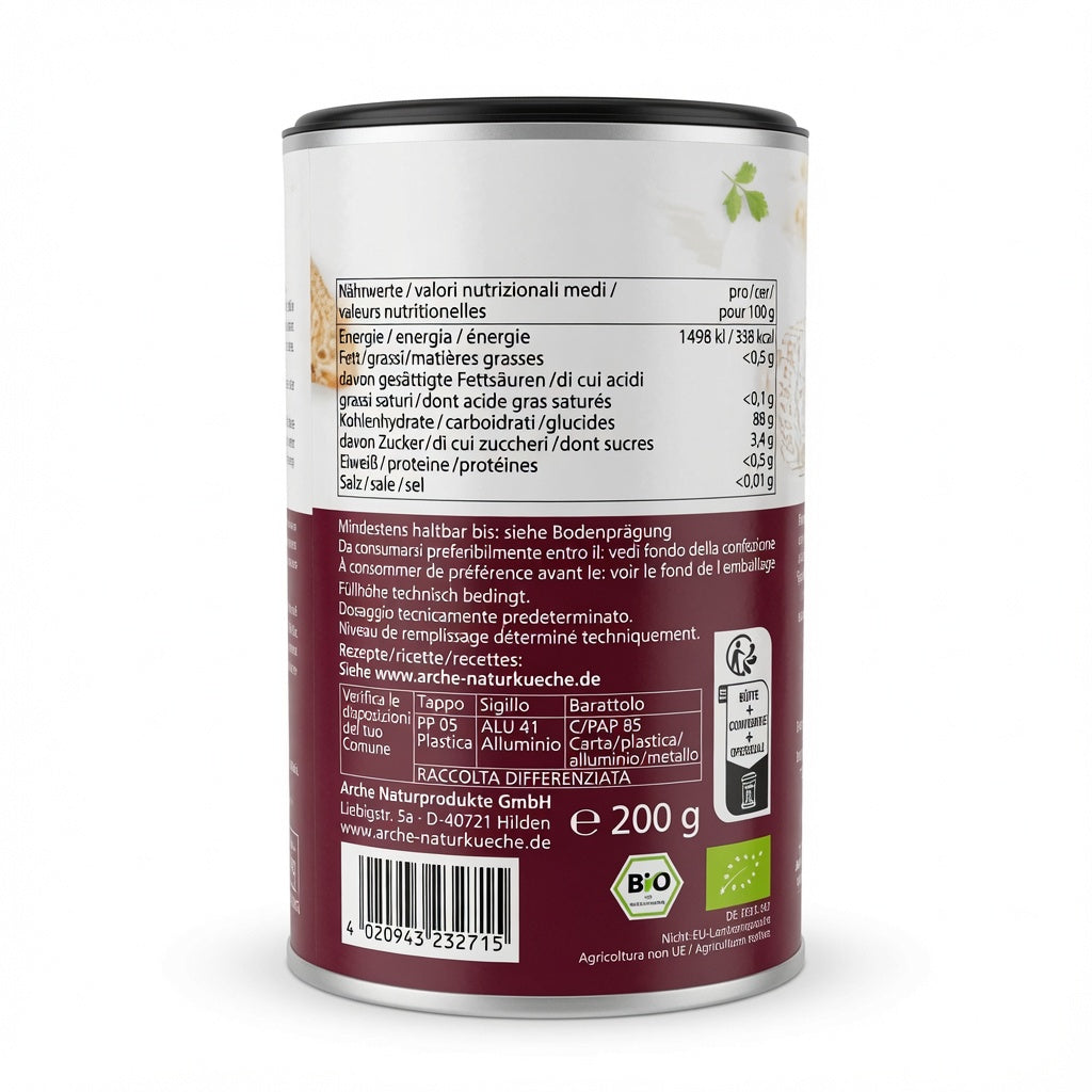Fécule de Tapioca Biologique Neutre – 200g - نشا التابيوكا العضوي من ARCHE Naturküche - بديل نباتي ومثخن خالي من الجلوتين
