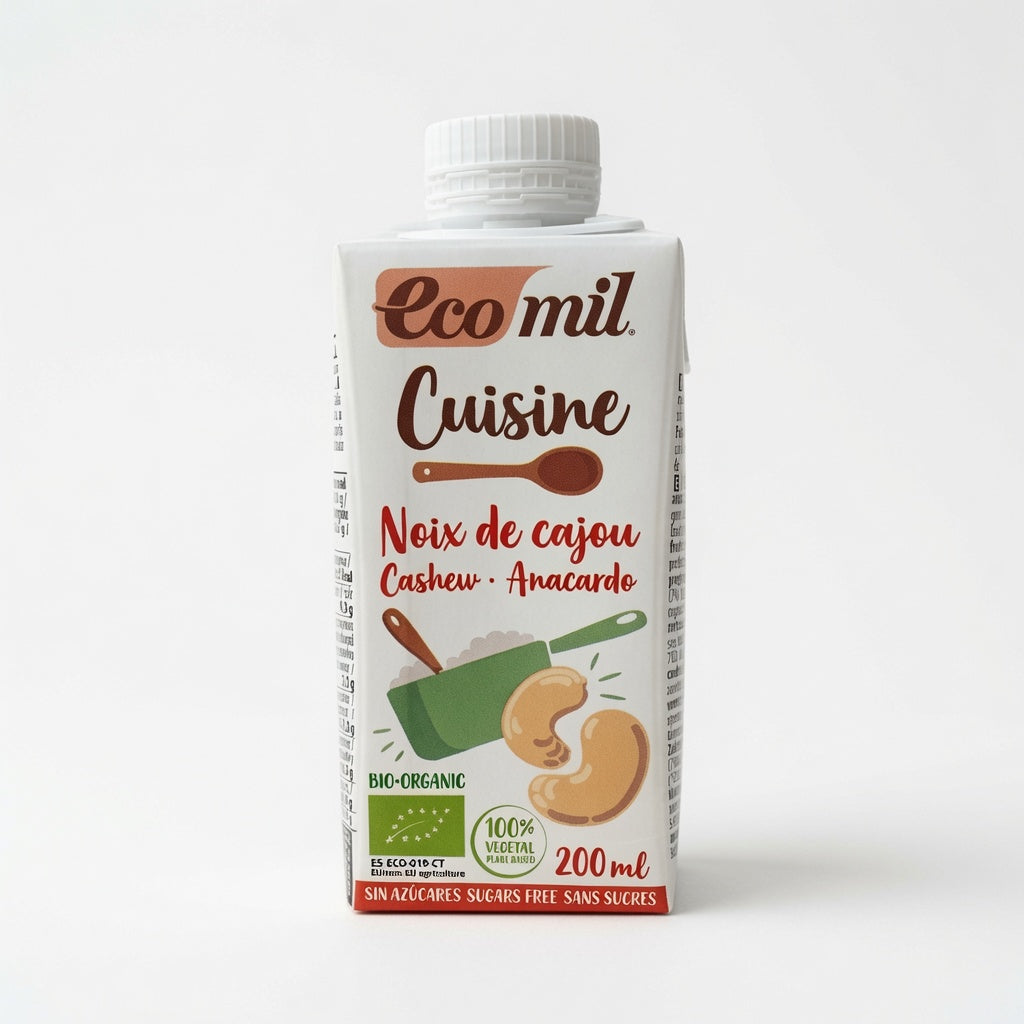 Creme vegitale Noix de Cajou Bio sans gluten 200ml -كريمة نباتيةمن الكاجو عضوي