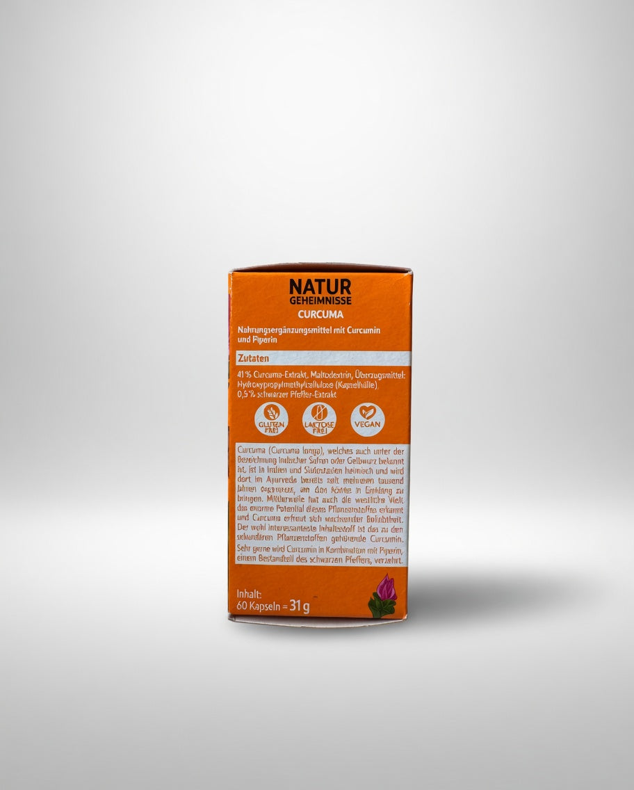 Extrait concentré de Curcuma 60 gelules cure de 2 mois sans gluten sans lactose- مستخلص مركز الكركم طبيعي