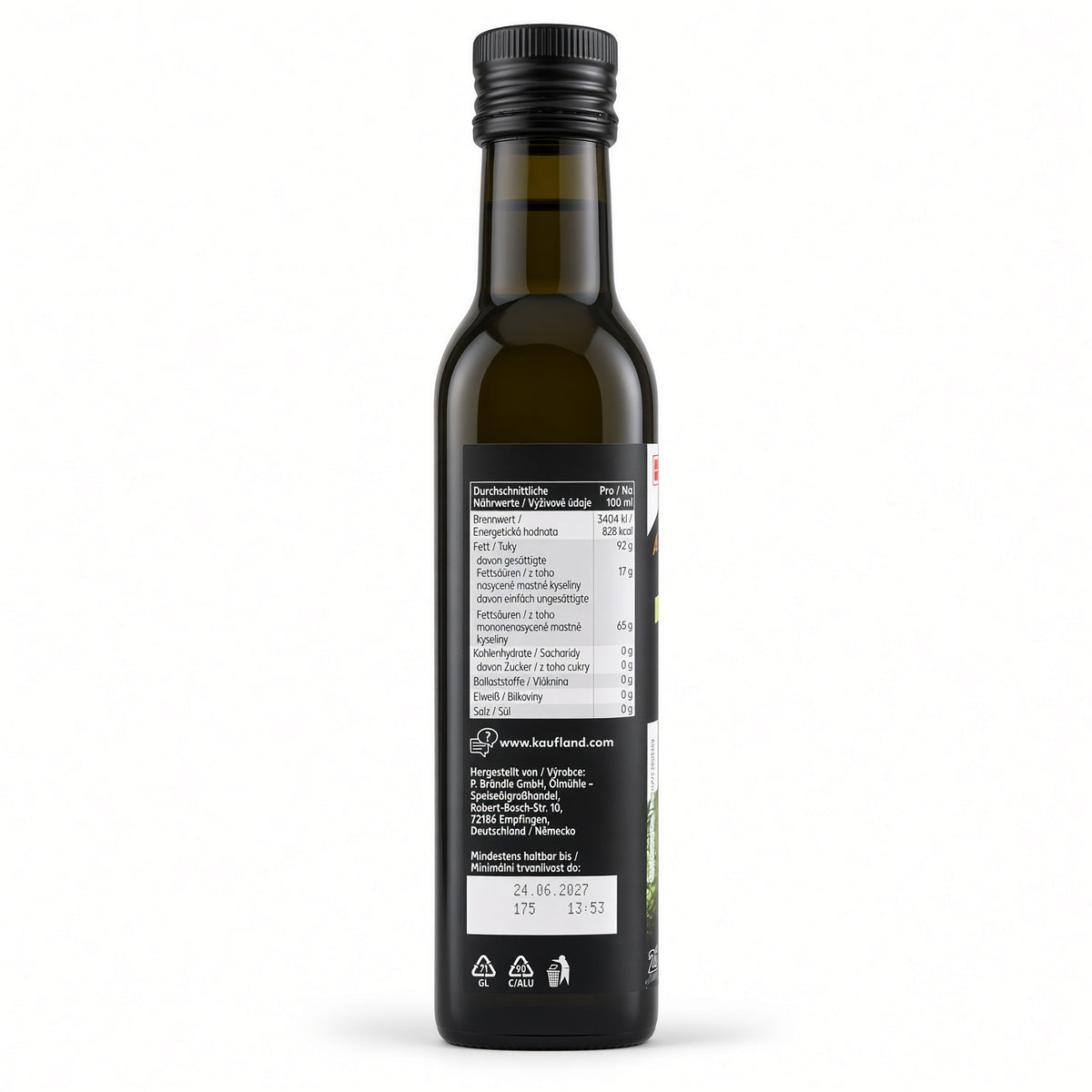 K-Classic Gold Edition Huile d'Avocat Pressée à Froid (Bouteille en Verre de 250 ml)-زيت الأفوكادو المعصور على البارد