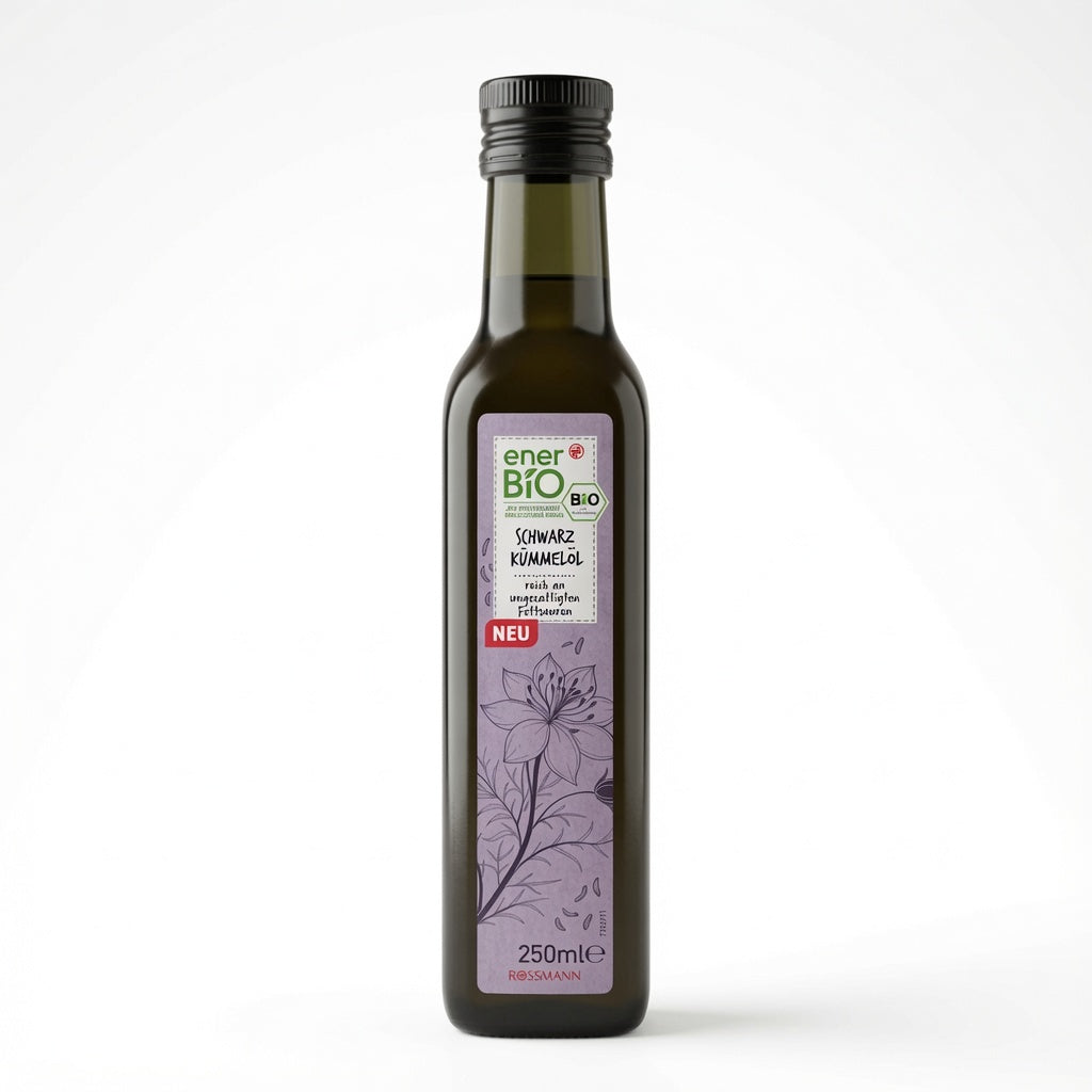 Huile de Nigelle Vierge 100% Bio Pressée à Froid 250 ml زيت الحبة السوداء العضوي المعصور على البارد