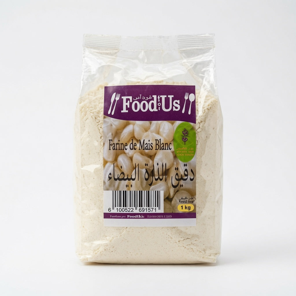 Farine de Maïs Blanc Sans Gluten 1kg دقيق الذرة البيضاء