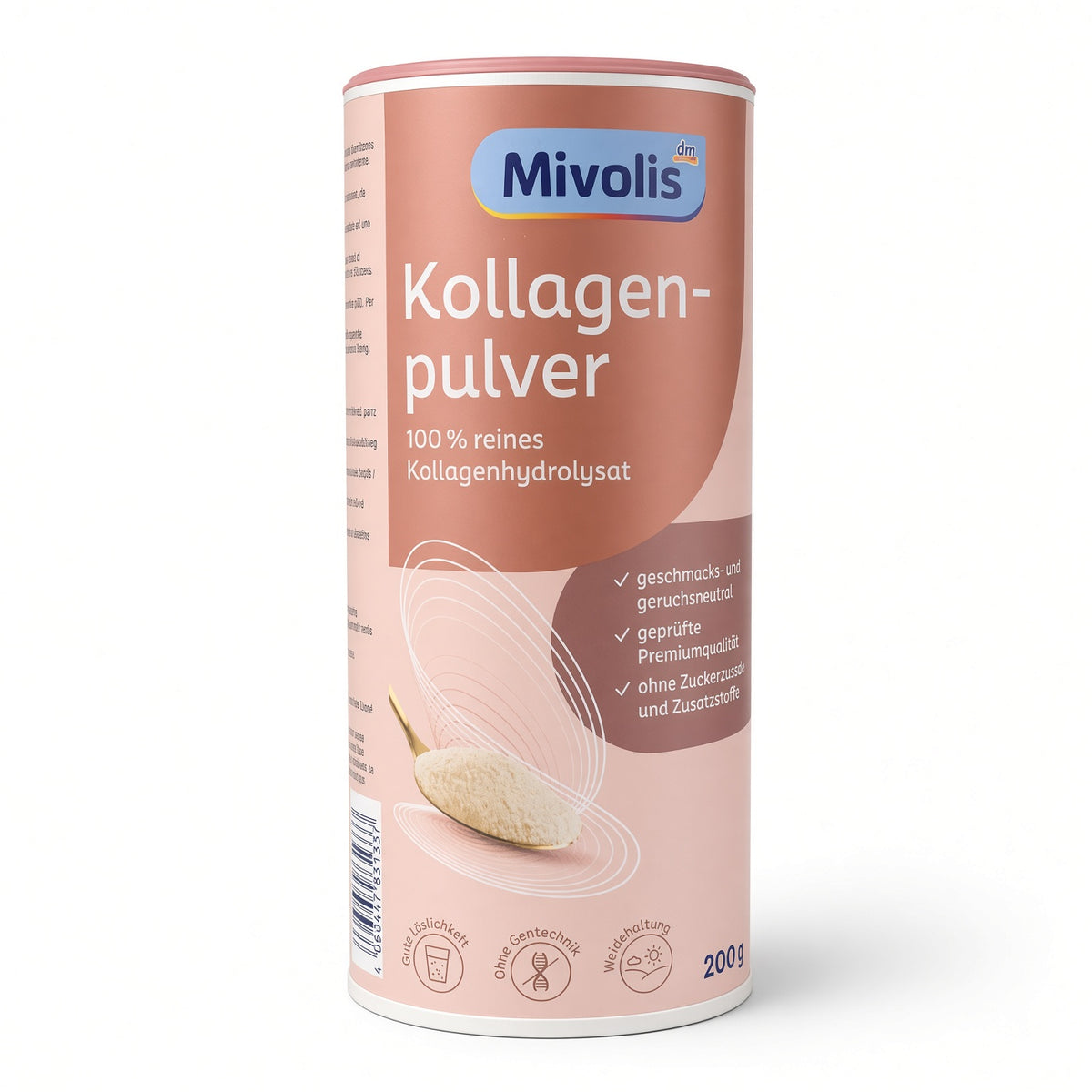 Mivolis Poudre de Collagène – Hydrolysat de Collagène 100 % Pur Bovin Élevé à l'Herbe (Boîte de 200 g)-مسحوق الكولاجين النقّي 100% من ميفوليس