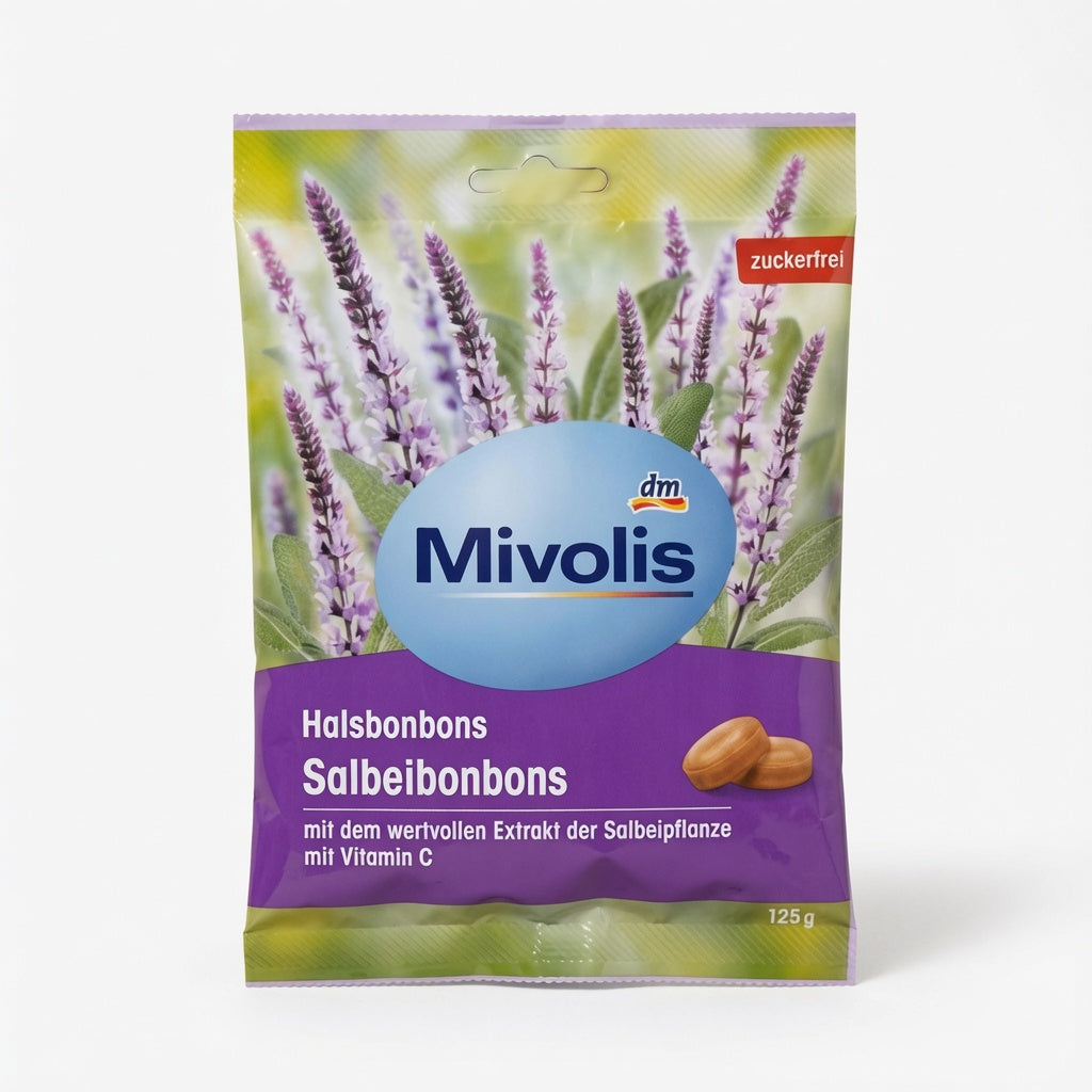 Bonbons à la Sauge Sans Sucre Avec Vitamine C 125g - حلوى الميرمية بدون سكر