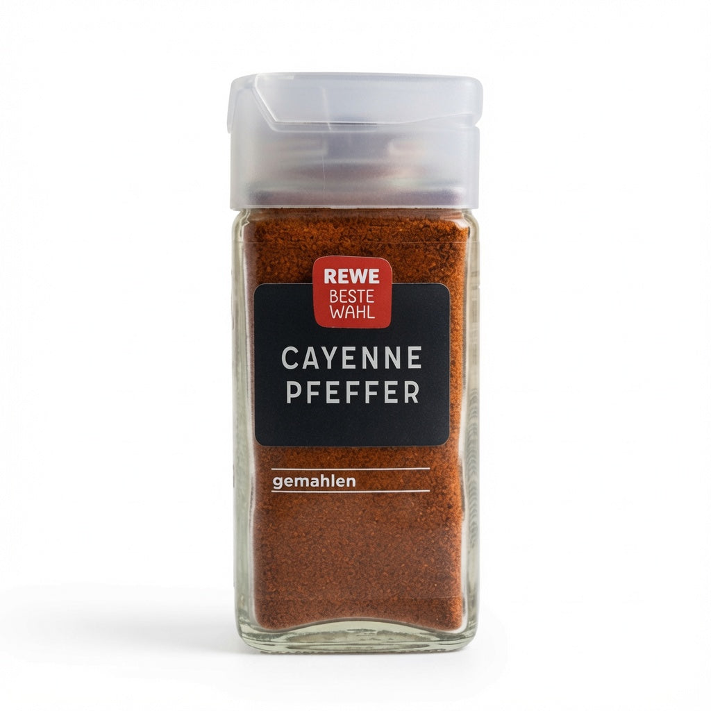 Poivre de Cayenne Moulu REWE 39g فلفل كايين حار مطحون من ريوي - جودة عالية