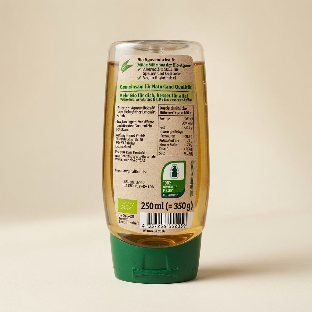 Sirop d'agave sans gluten-شراب الأغاف العضوي