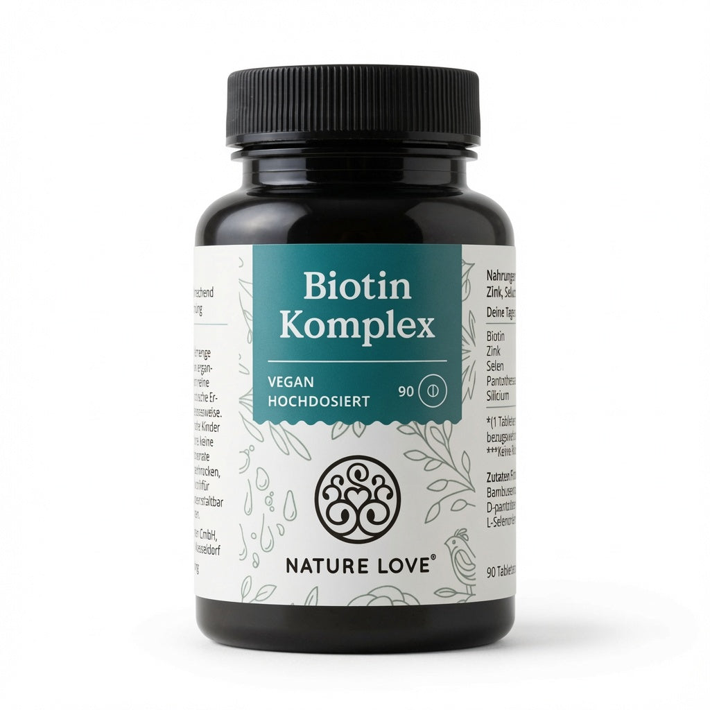Biotine complexe sans gluten sans lactose 90 Comprimés cure de 3 mois – البيوتين مكمل غذائي للبشرة و الشعر و الأظافر