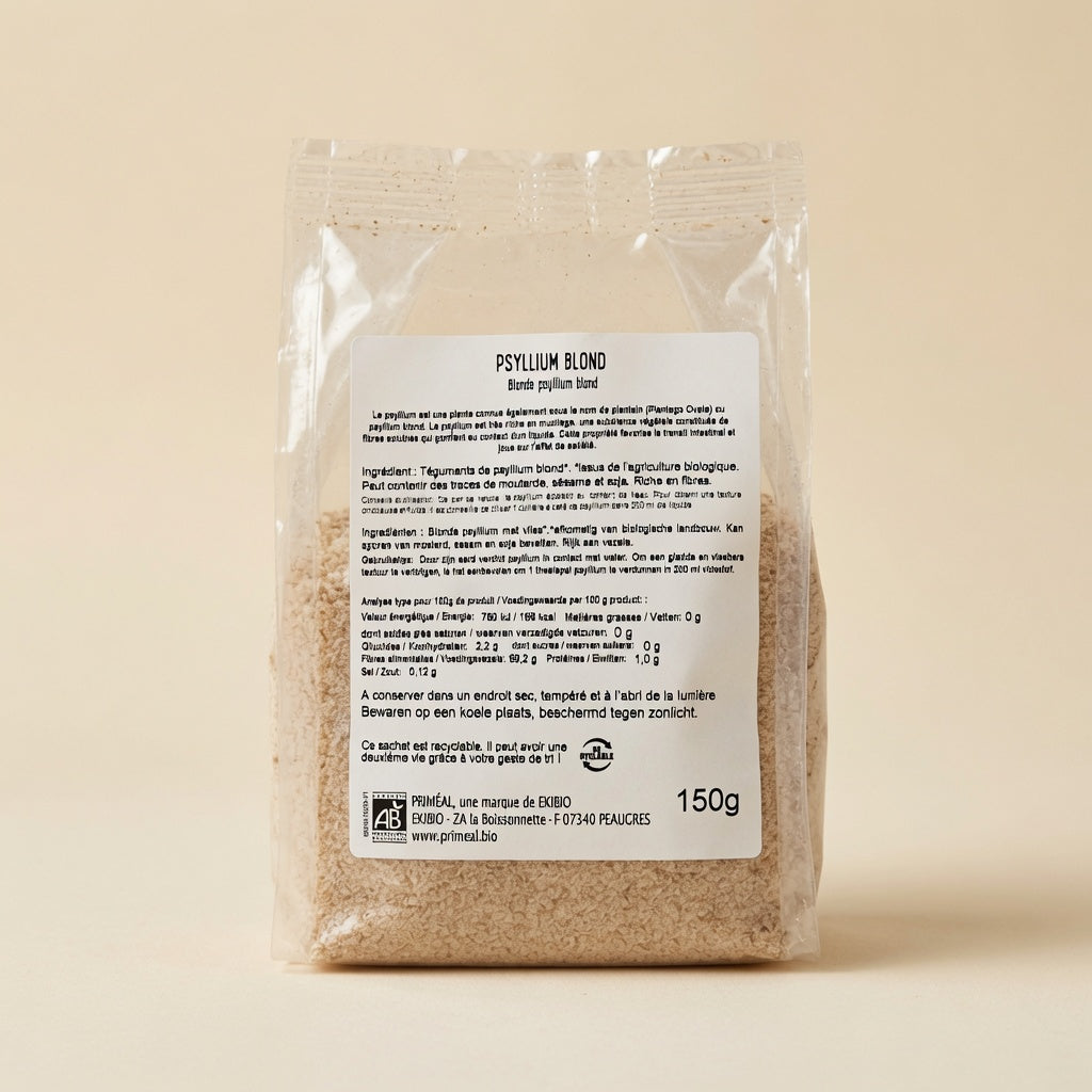 Priméal Psyllium Blond Bio 150g – قشور السيليوم البيضاء العضوية