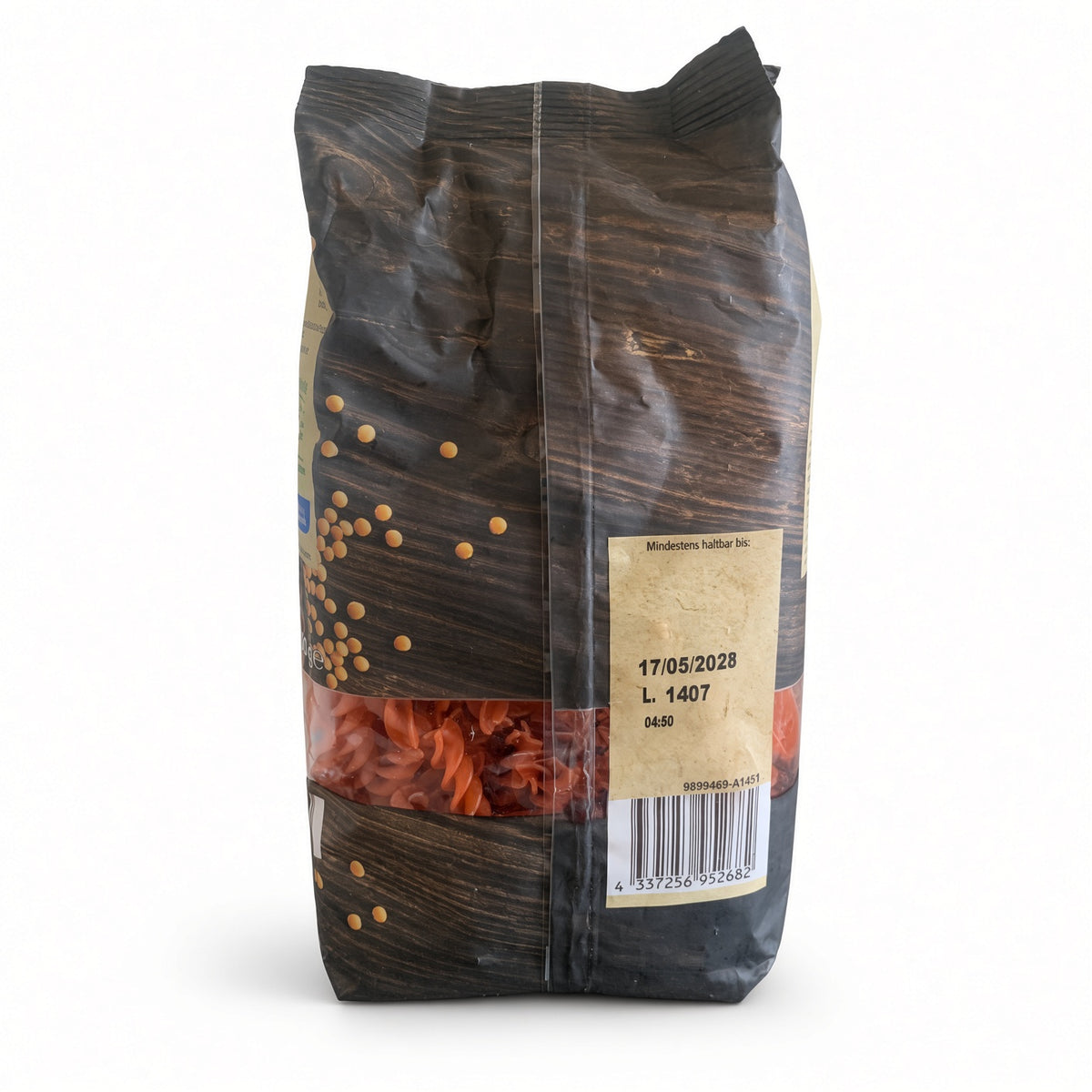Fusilli aux Lentilles Rouges – Pâtes 100 % Farine de Lentilles Rouges Bio Sans Gluten (Sachet)-معكرونة فوزيلي بعدس أحمر عضوي خالية من الجلوتين