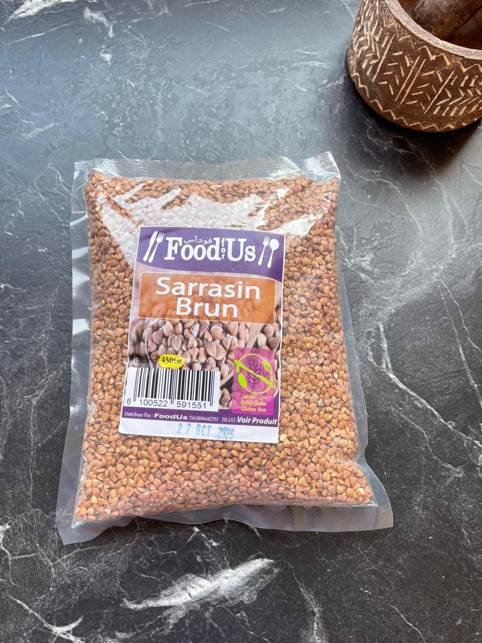 Graines de sarrasin complet 450g sans gluten