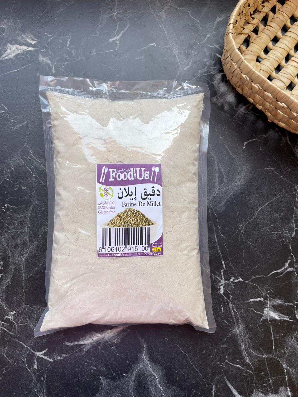 Farine de millet Complet 1 kg sans gluten