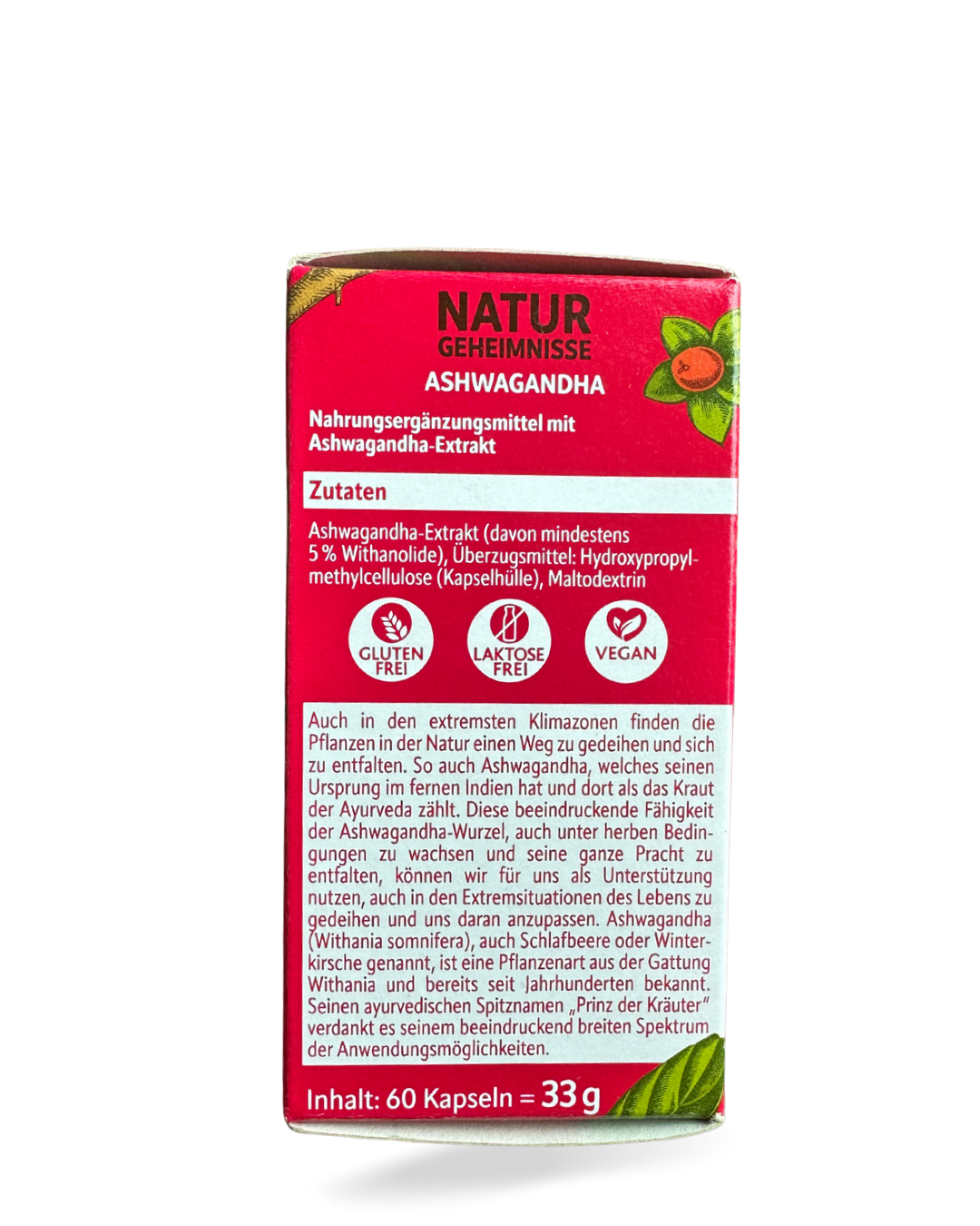 Natur Geheimnisse Ashwagandha – المكمل الغذائي أشواغاندا