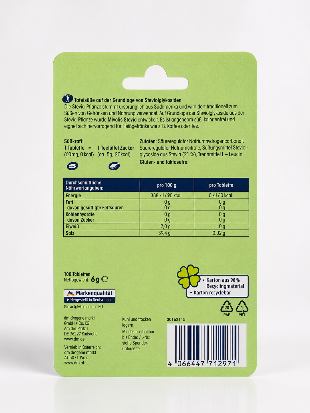 Stevia Édulcorant Zéro Calorie  100 Comprimés (Substitut de Sucre) تحلية طبيعية بصفر سعرات ستيفيا