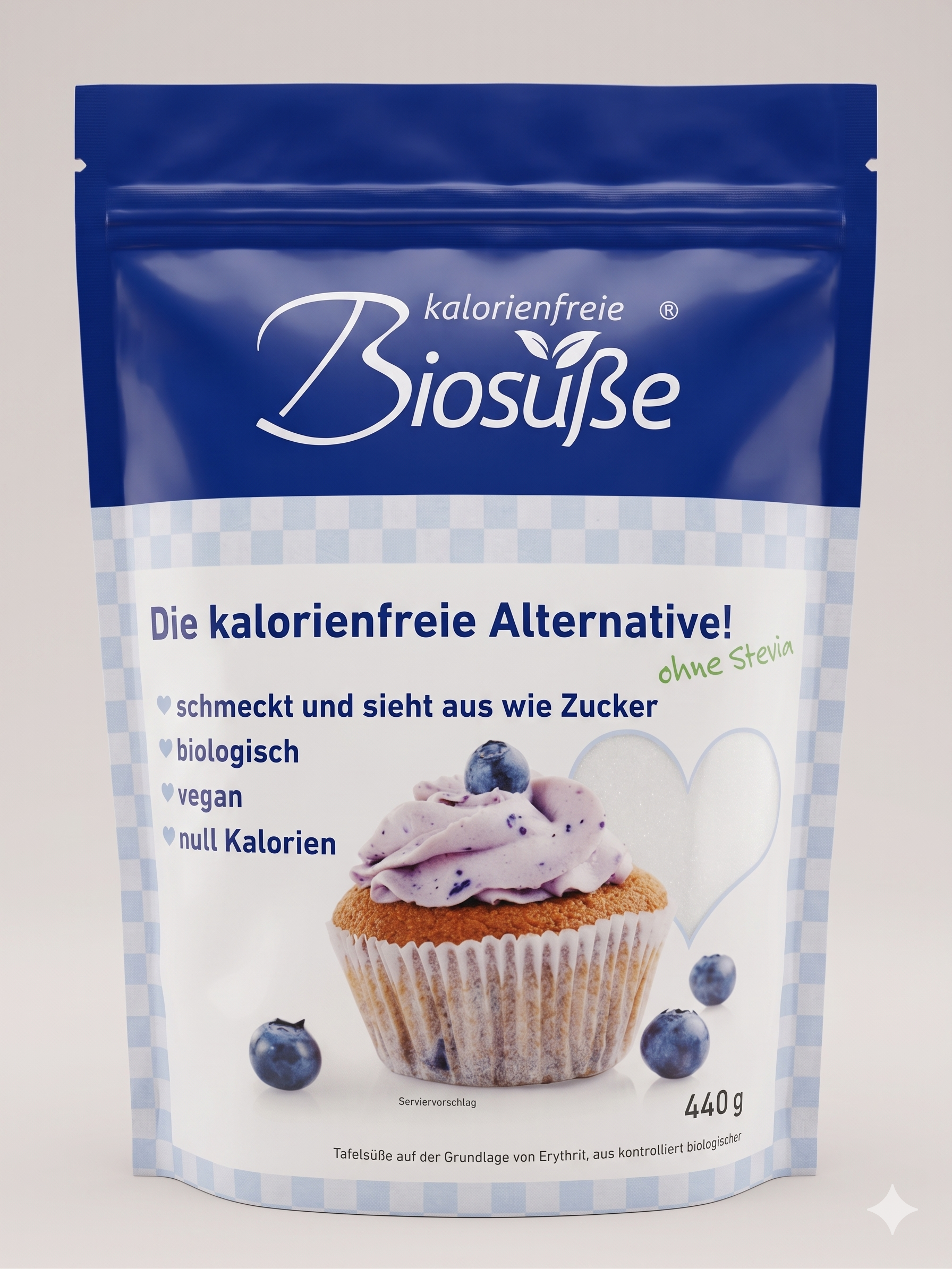 Édulcorant Bio "Biosüße" - Alternative au Sucre Zéro Calorie à l'Érythritol (440g) "استمتع بالحلاوة بلا ذنب — بديل السكر العضوي صفر سعرات حرارية!"