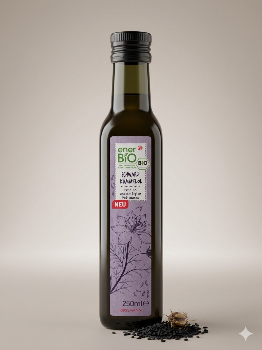 Huile de Nigelle Vierge 100% Bio Pressée à Froid 250 ml  زيت الحبة السوداء العضوي المعصور على البارد