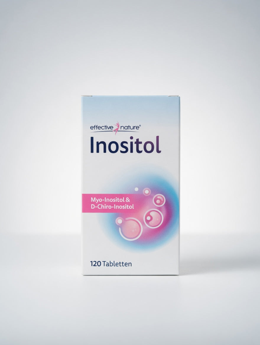 Myo-Inositol & D-Chiro-Inositol avec Vitamine B6 et Acide Folique 120 comprimés مكمل إينوزيتول المزدوج لدعم التوازن الهرموني مع حمض الفوليك وفيتامين B6