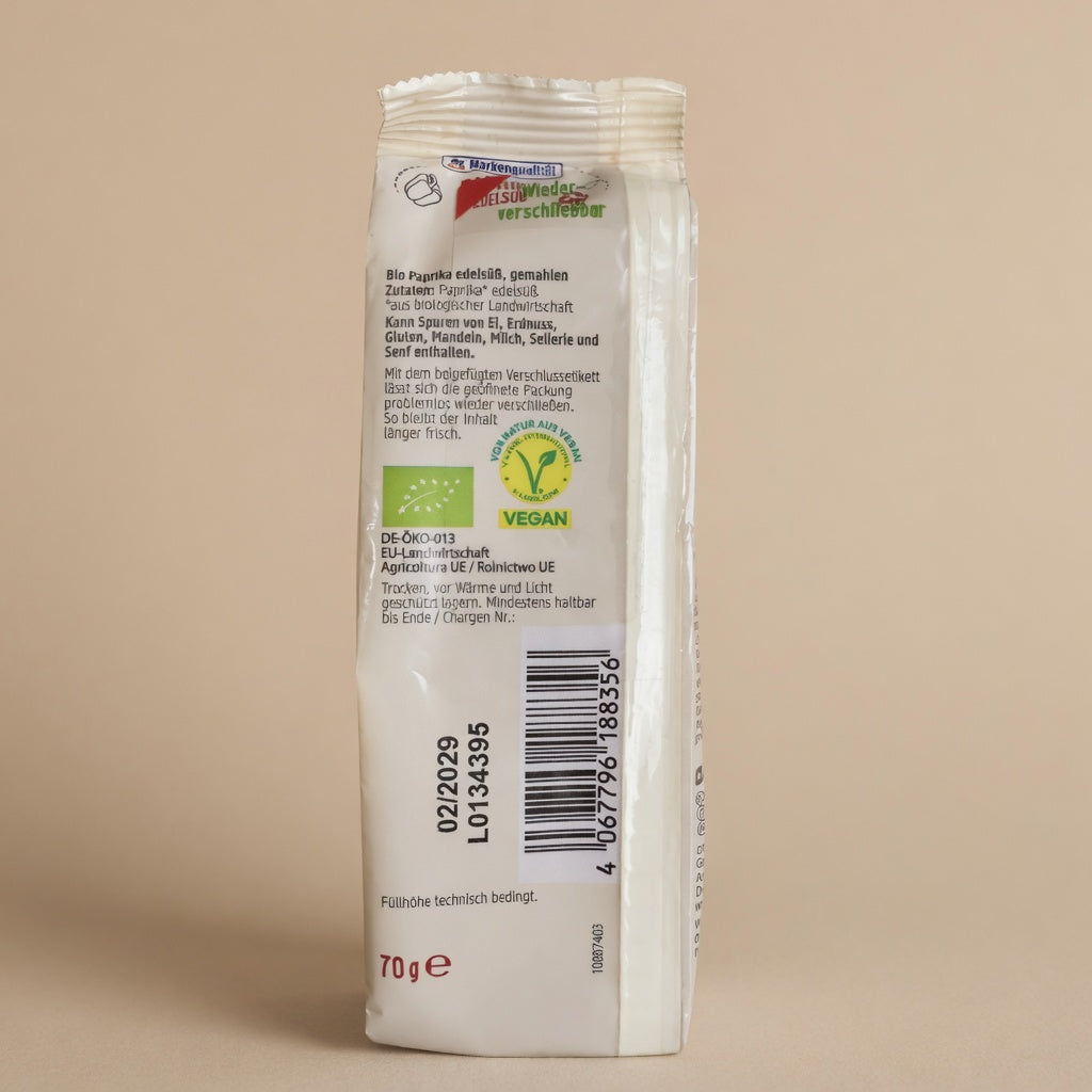 Paprika Doux Moulu Bio - Épice Pure & Naturelle - 70g- مسحوق البابريكا (الفلفل الحلو) العضوي