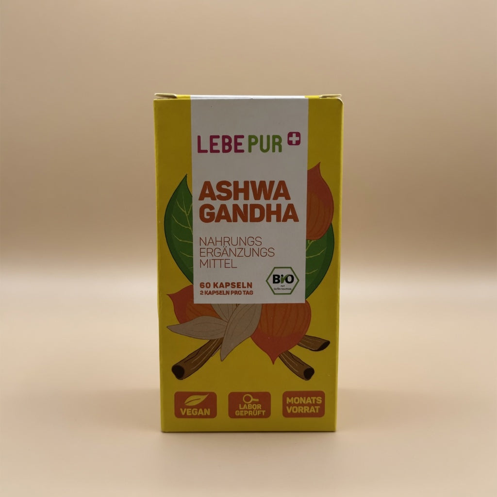 Ashwagandha Bio 1000 mg - 60 Gélules Végétalesb- كبسولات جذور الأشواغاندا العضوية