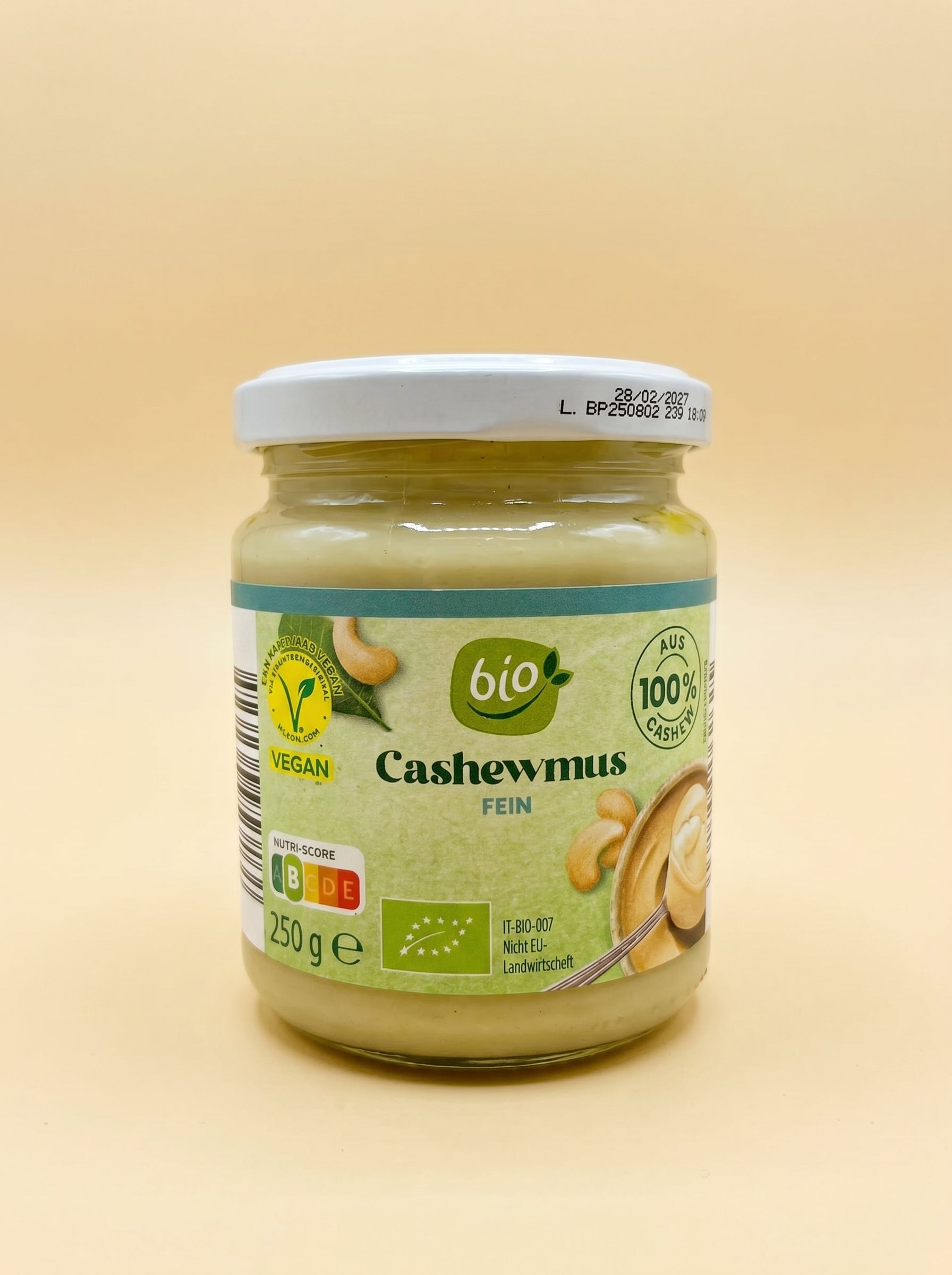 Pate a tartiner 100% Noix de cajou BIO- زبدة الكاجو العضوية الطبيعية
