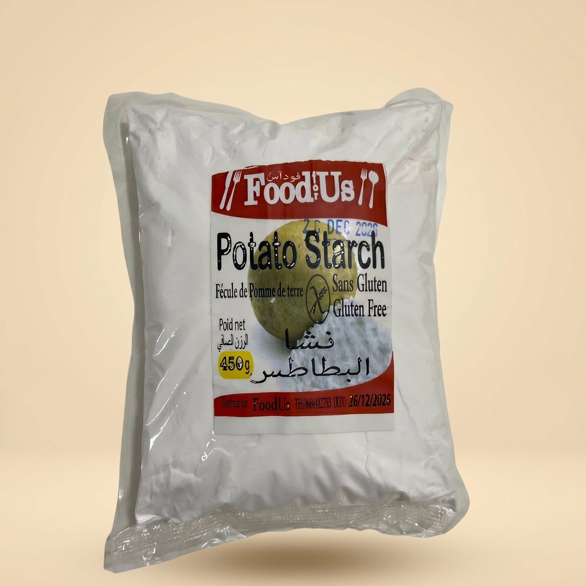 Fécule de Pomme de Terre Sans Gluten 450g – نشا البطاطس