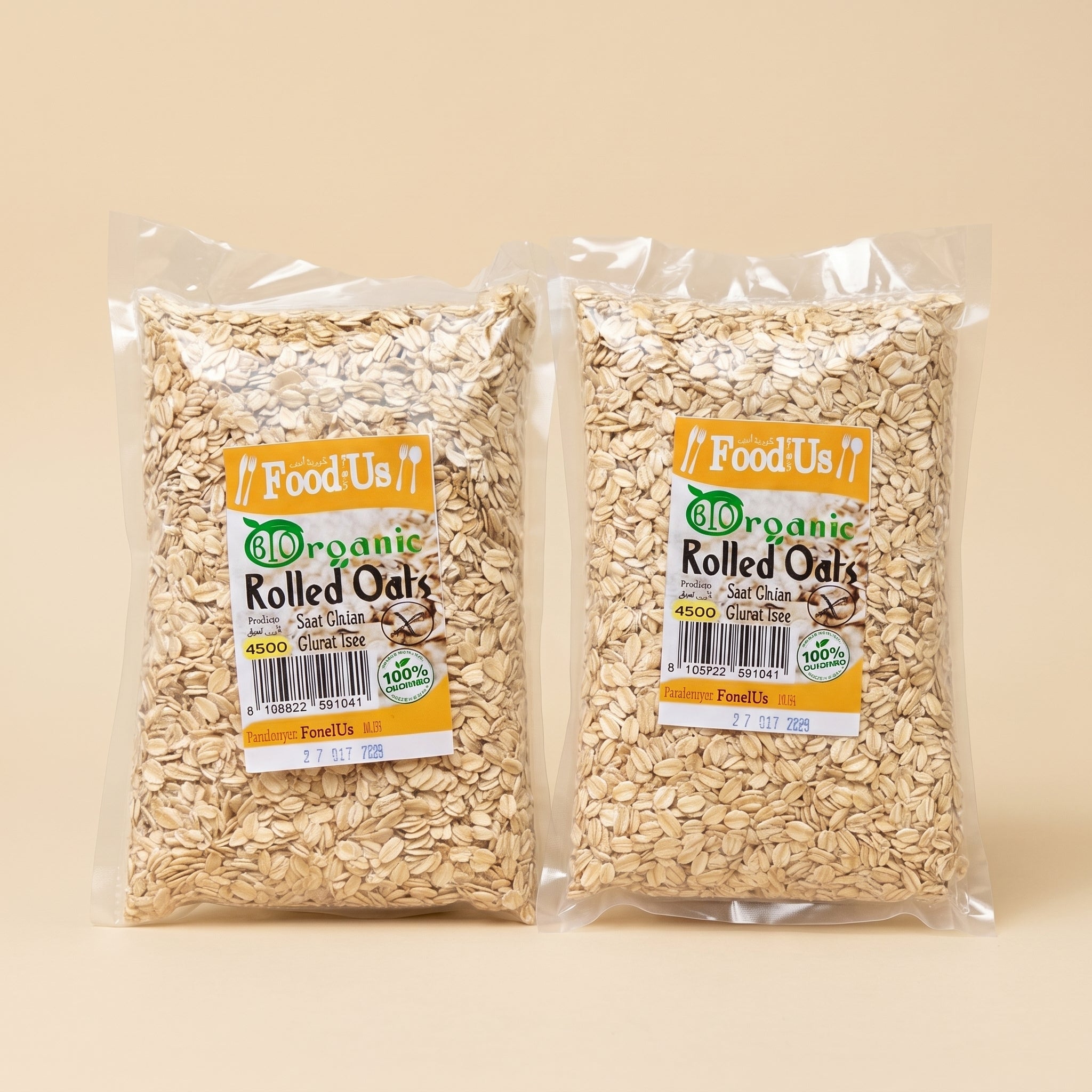 Flocons d’Avoine Bio Sans Gluten 450g  – رقائق الشوفان العضوية