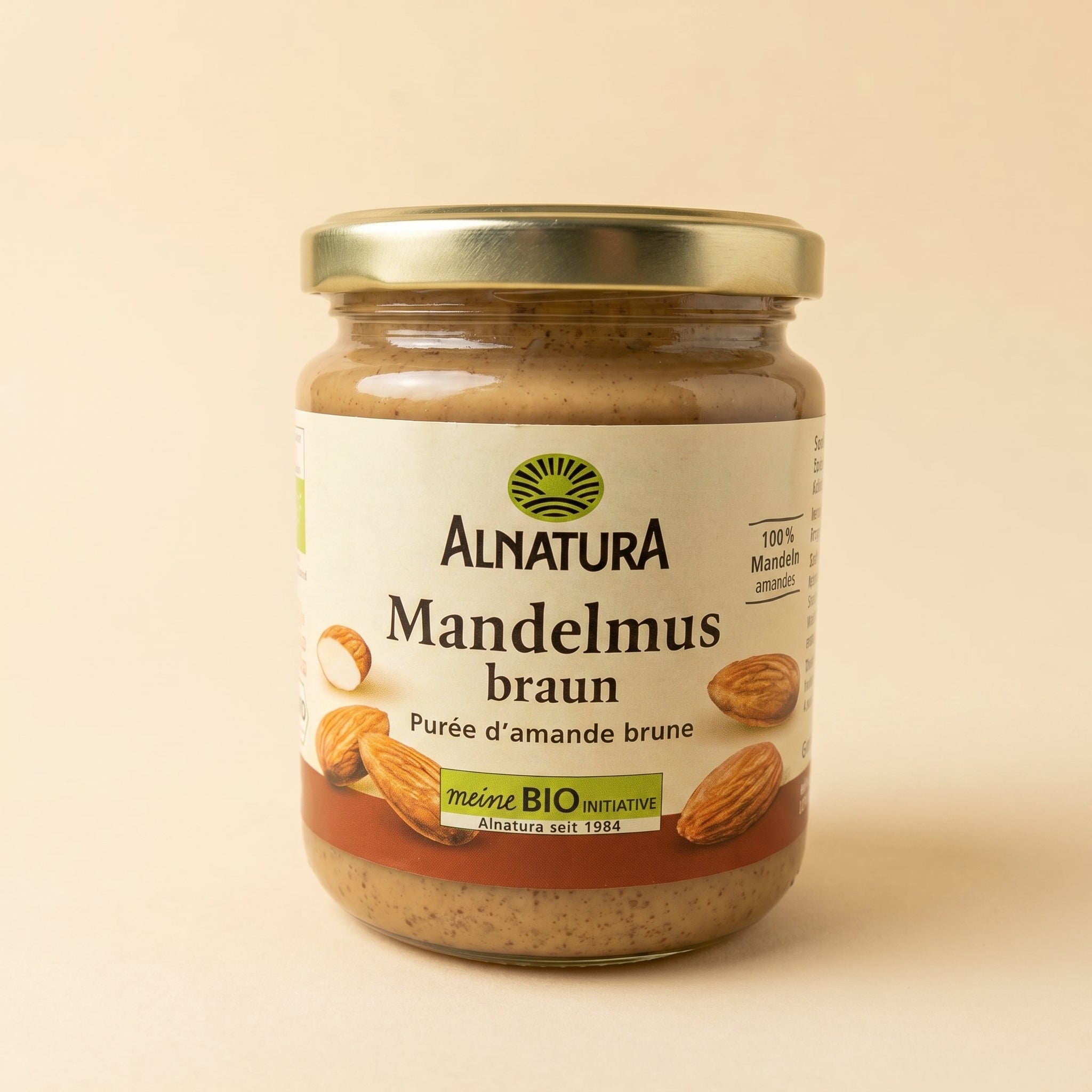Purée d'amande complet 100% bio – زبدة اللوز البني الطبيعية
