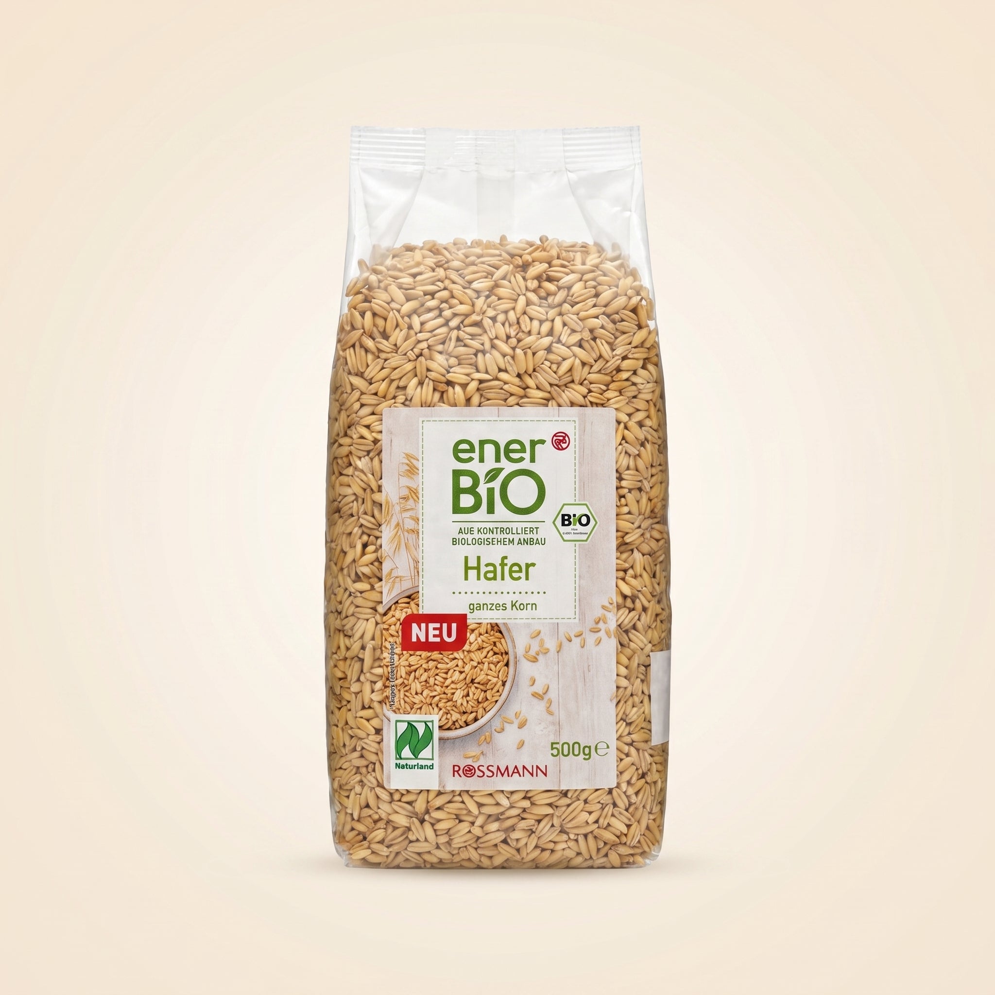 Grains d'Avoine Entière Bio 500g حبوب الشوفان الكاملة العضوية الغنية بالألياف