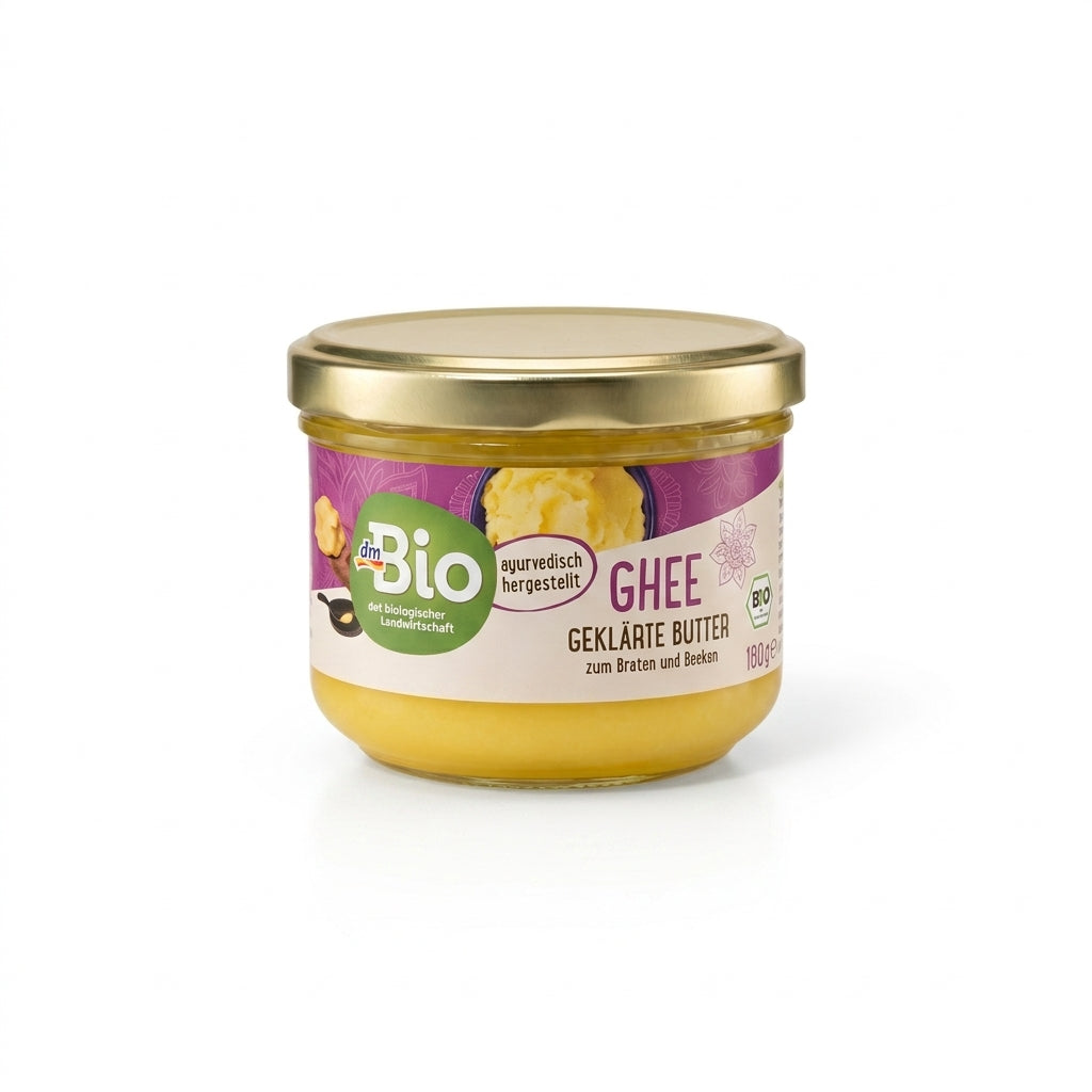 Ghee Bio Beurre Clarifié Ayurvédique 180g Sans Lactose سمن الغي عضوي نقي زبدة مصفاة على الطريقة الأيورفيدية التقليدية